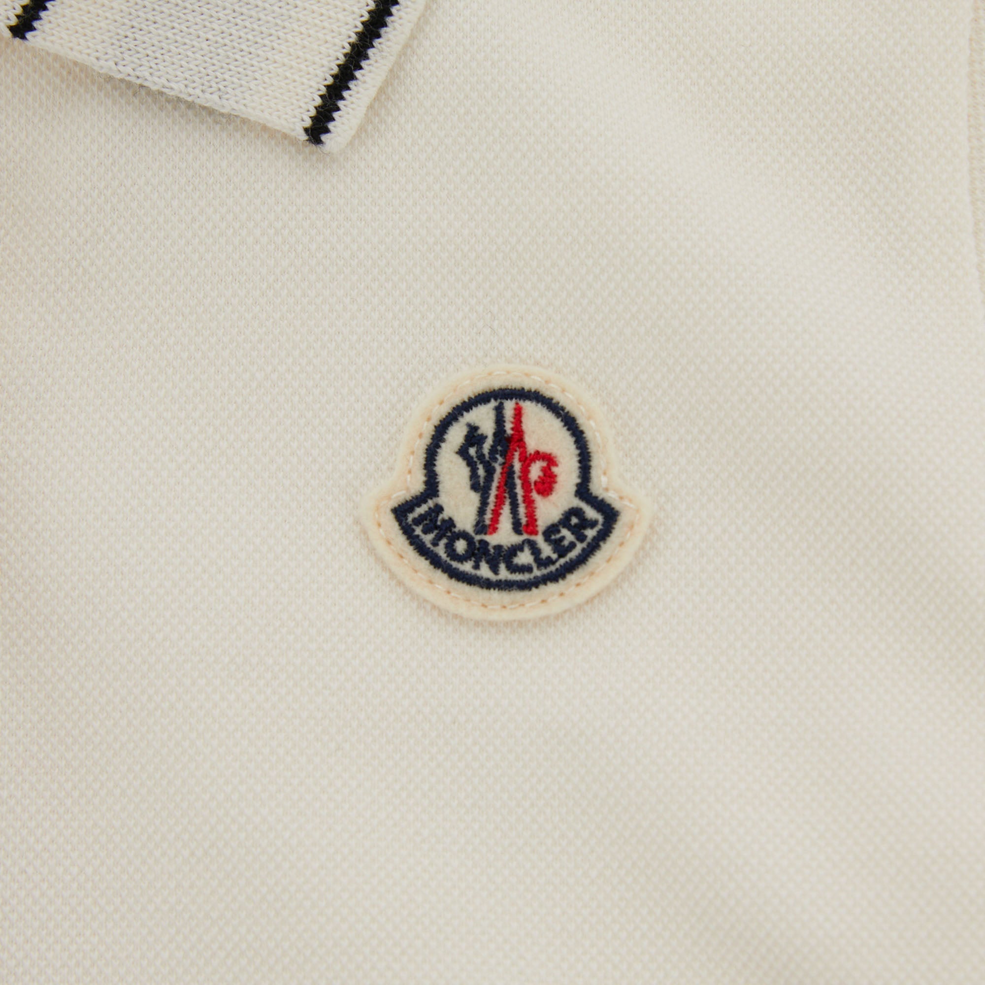 Girls White Logo Cotton Polo Shirt