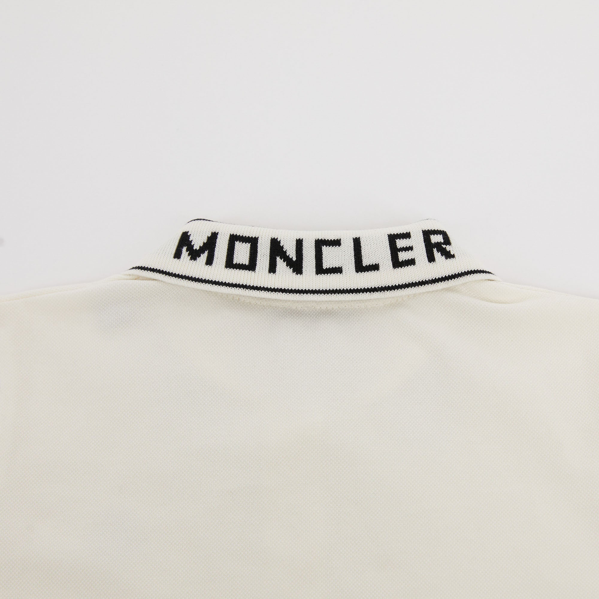 Girls White Logo Cotton Polo Shirt