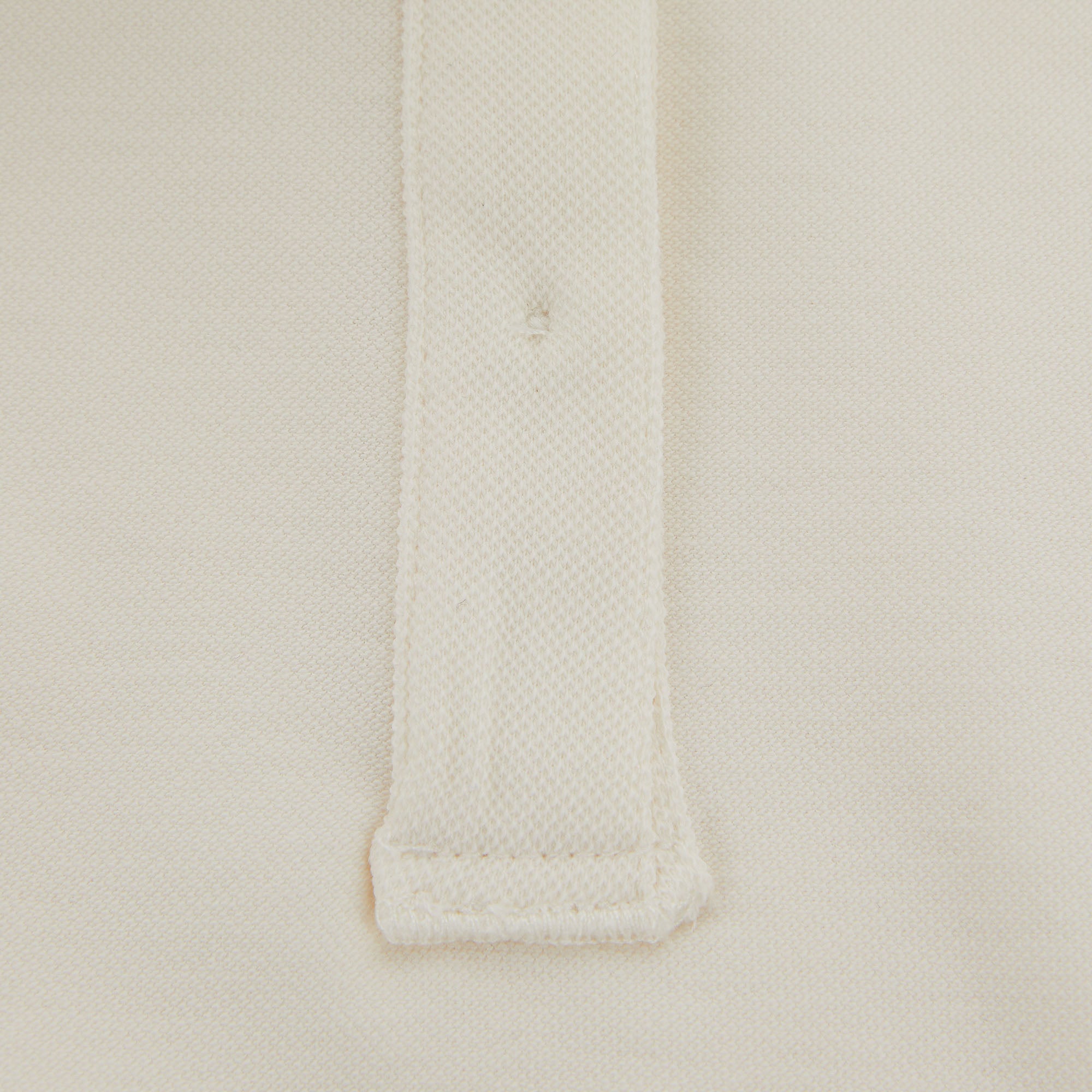 Girls White Logo Cotton Polo Shirt