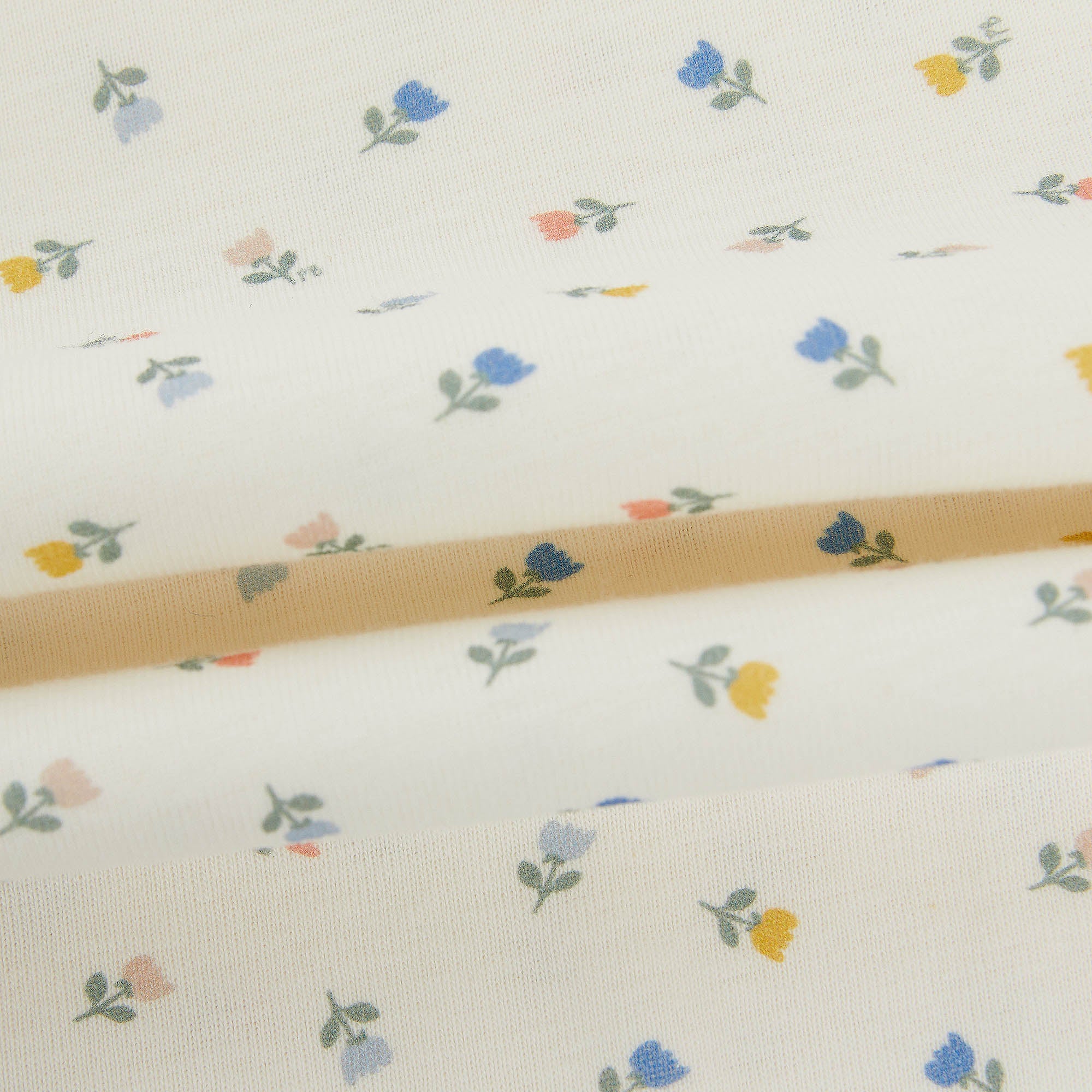 Girls White Printed Cotton Nightwear Dress