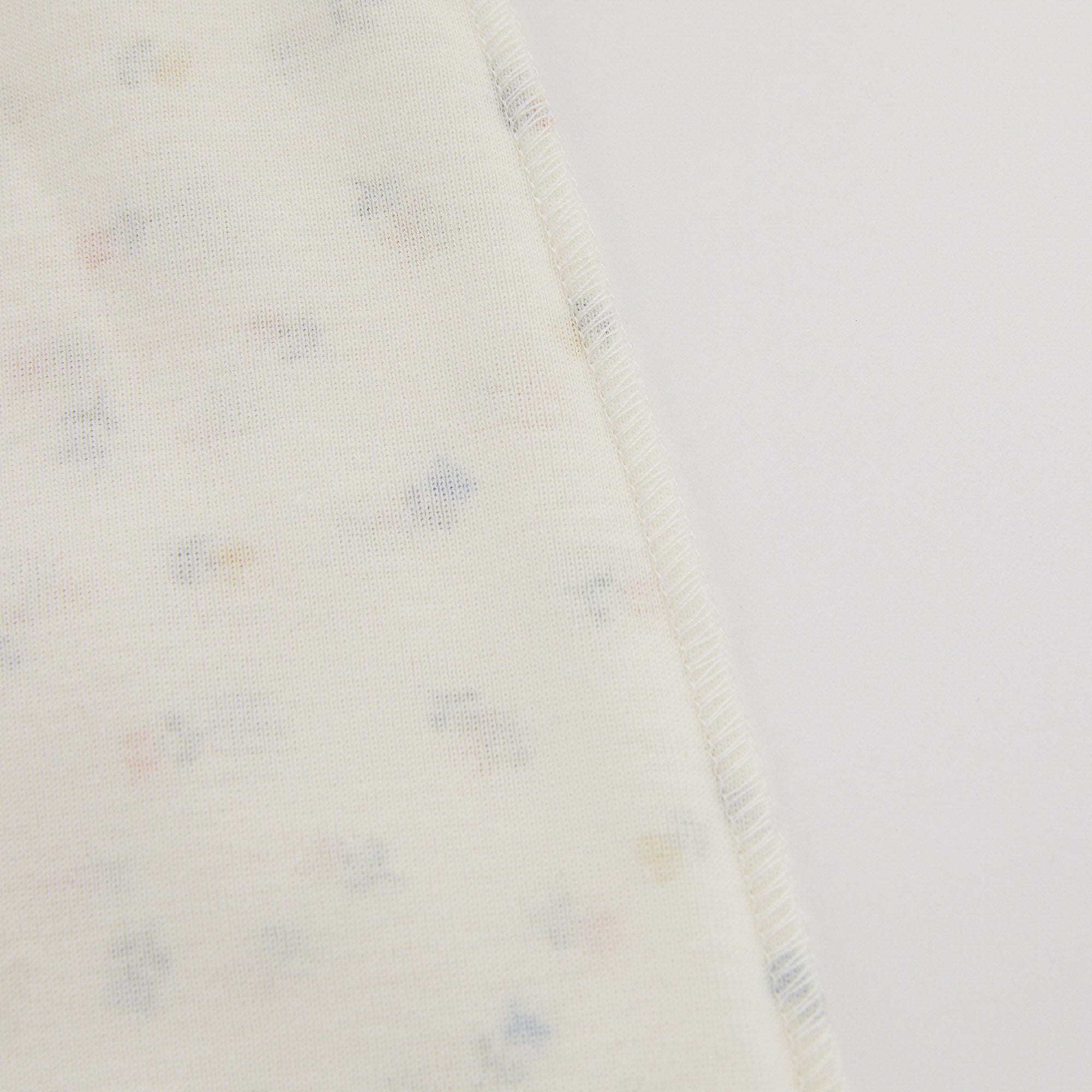 Girls White Printed Cotton Nightwear Dress