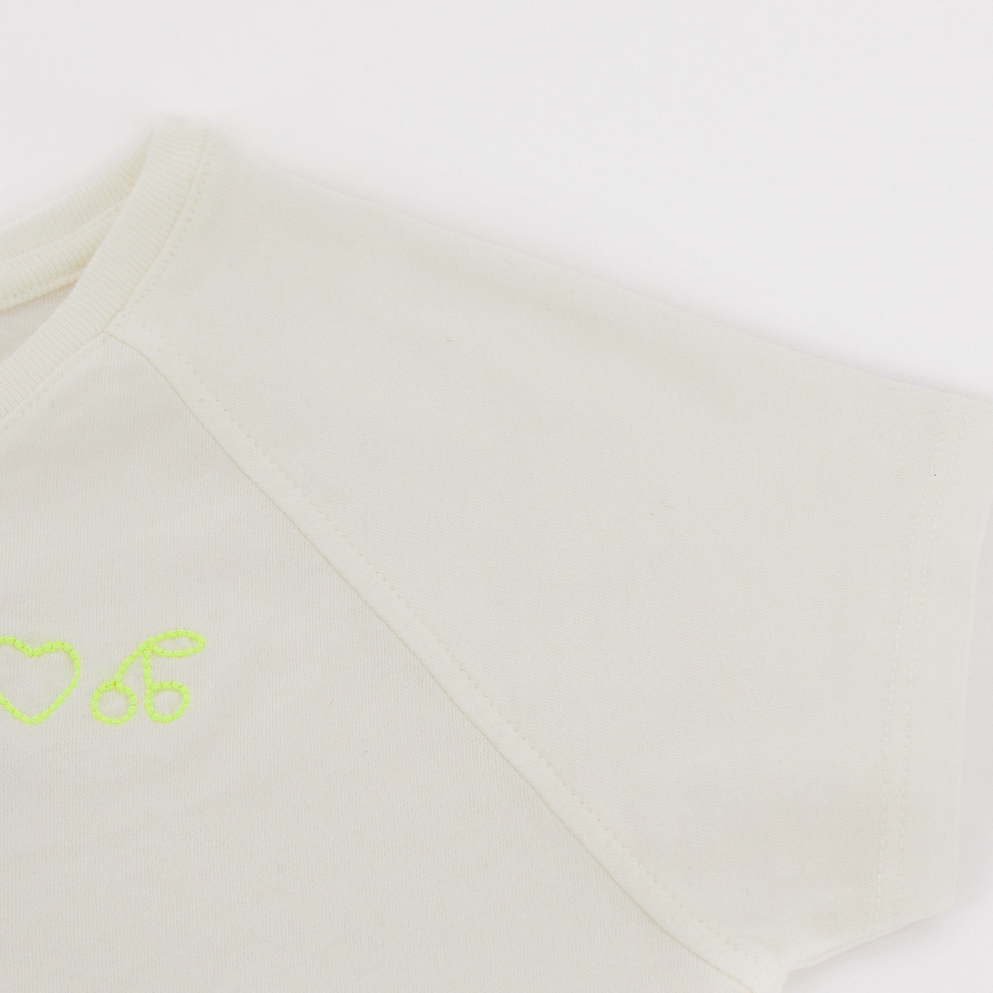 Girls White Cotton T-Shirt