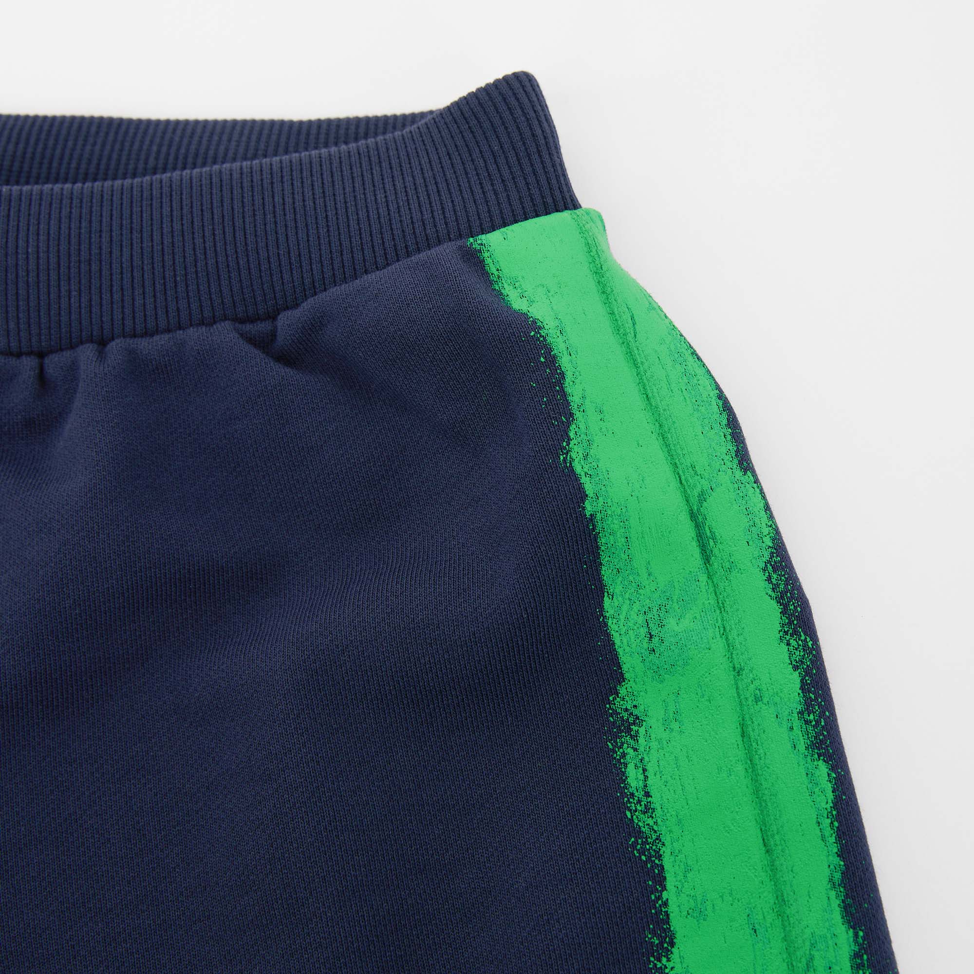 Boys Navy Cotton Shorts