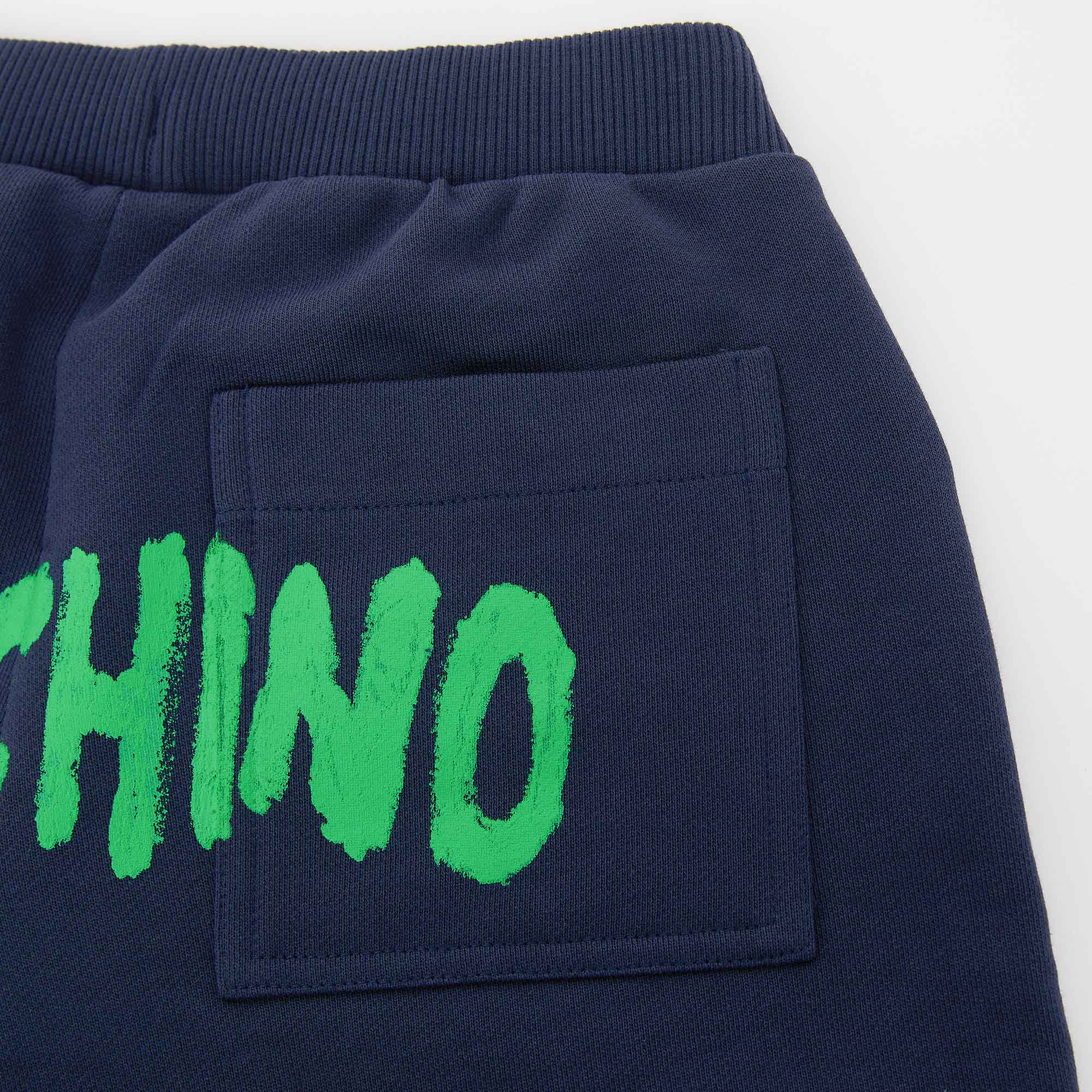 Boys Navy Cotton Shorts