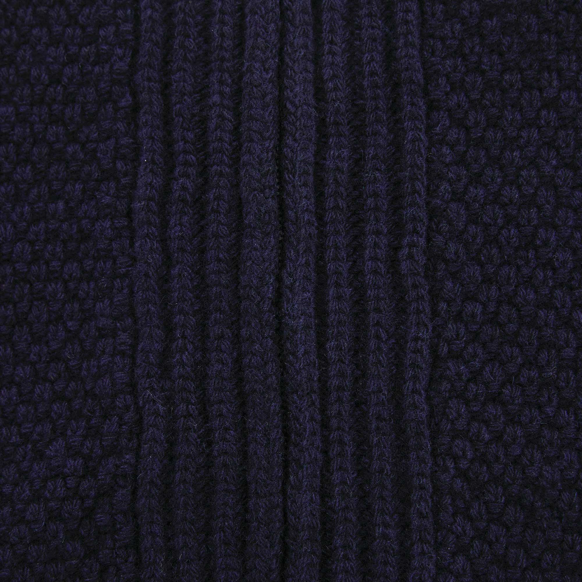 Boys Navy Wool Cardigan