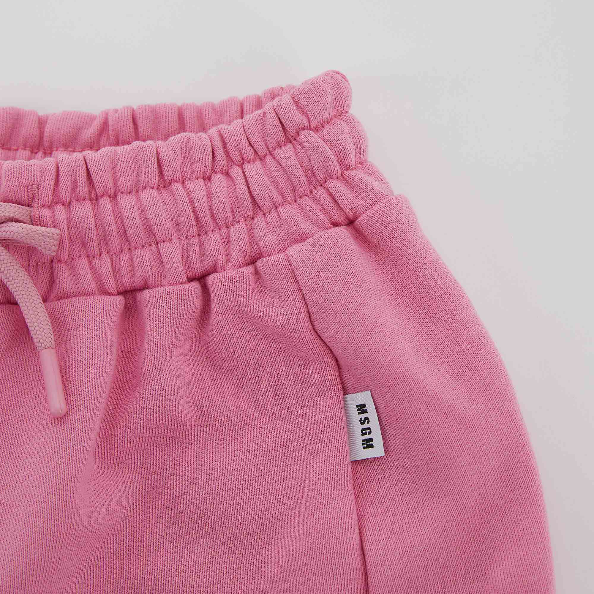 Girls Pink Logo Cotton Skirt