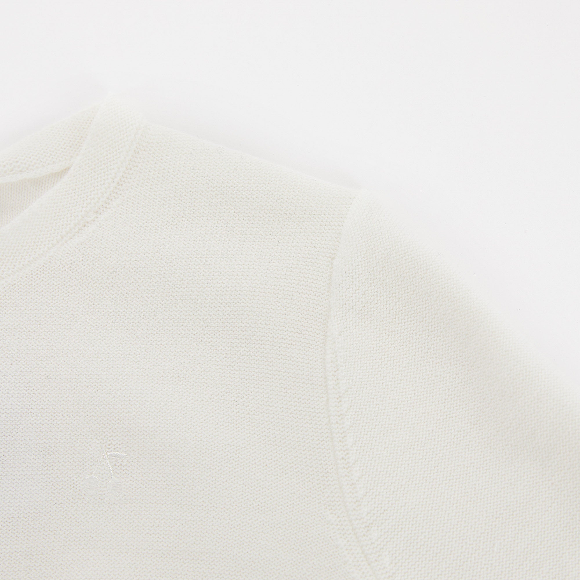 Girls White Cotton Cardigan