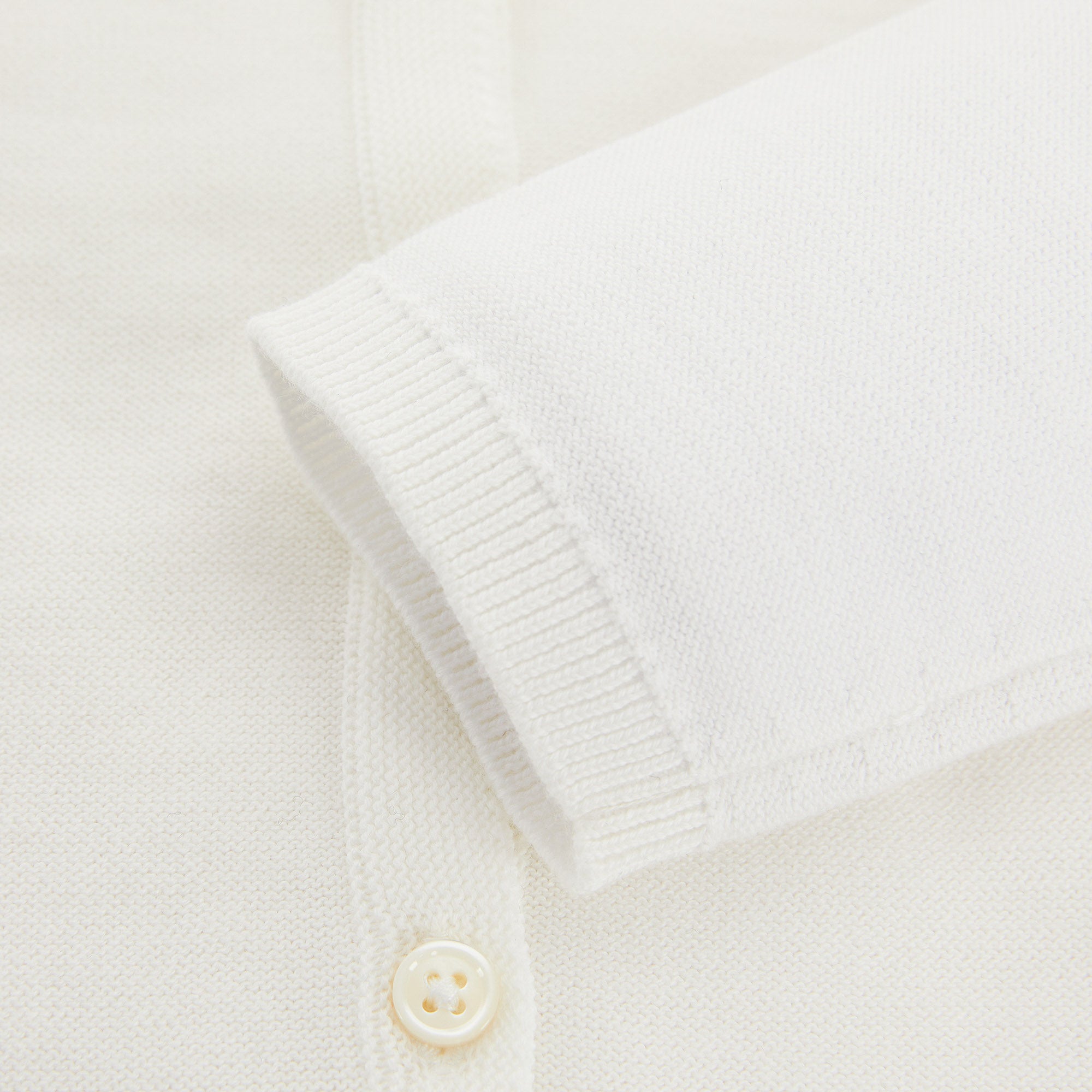 Girls White Cotton Cardigan