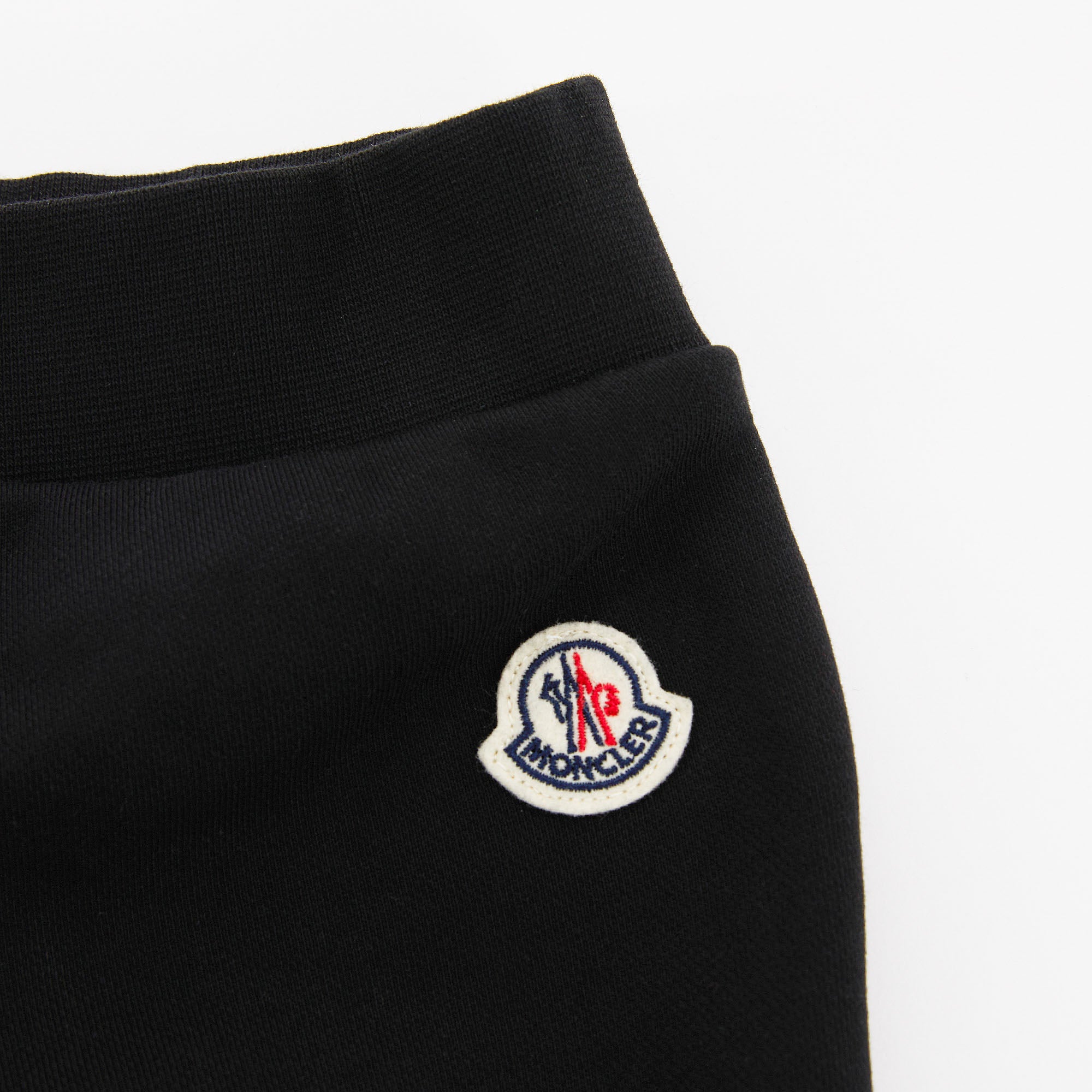 Girls Black Logo Cotton Trousers