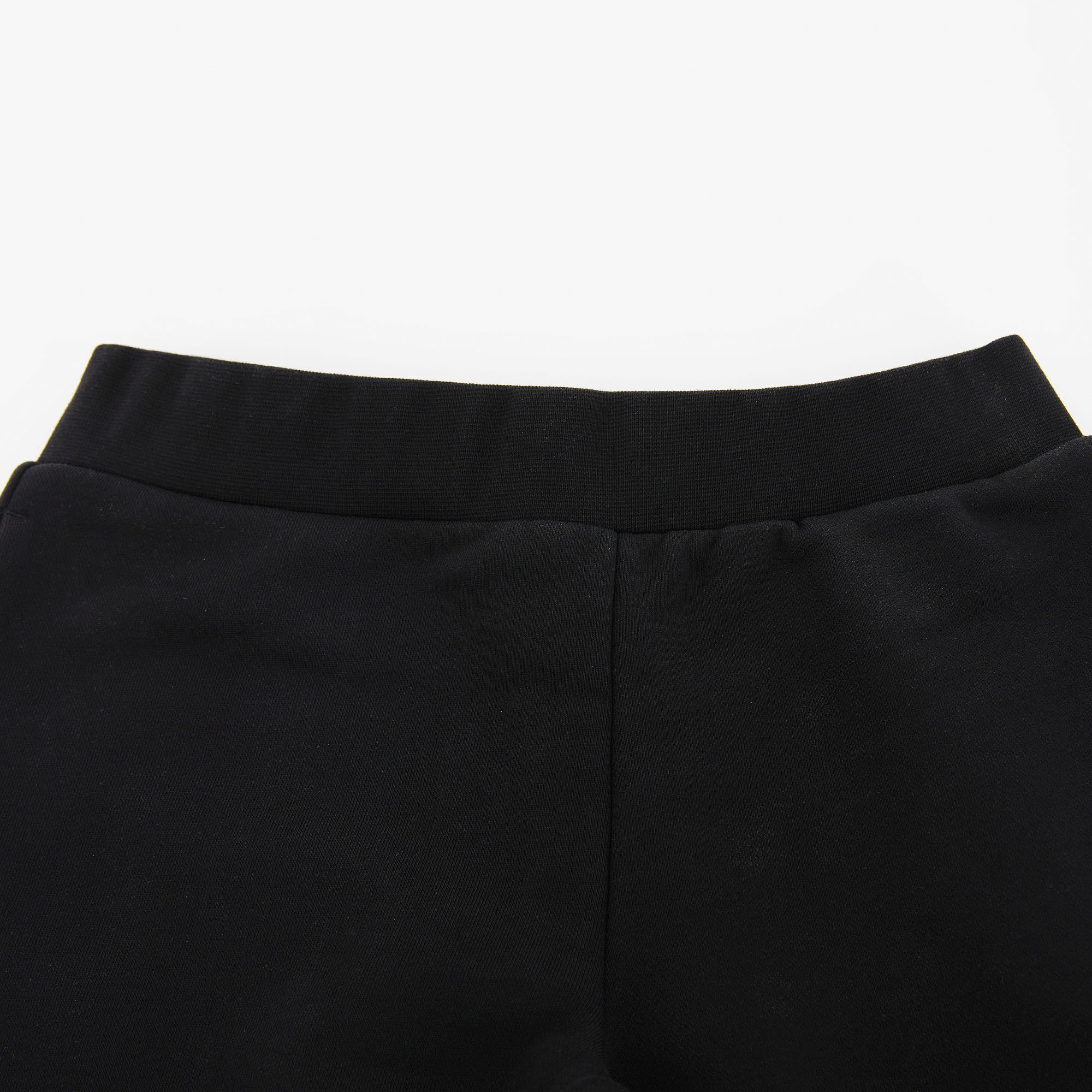 Girls Black Logo Cotton Trousers