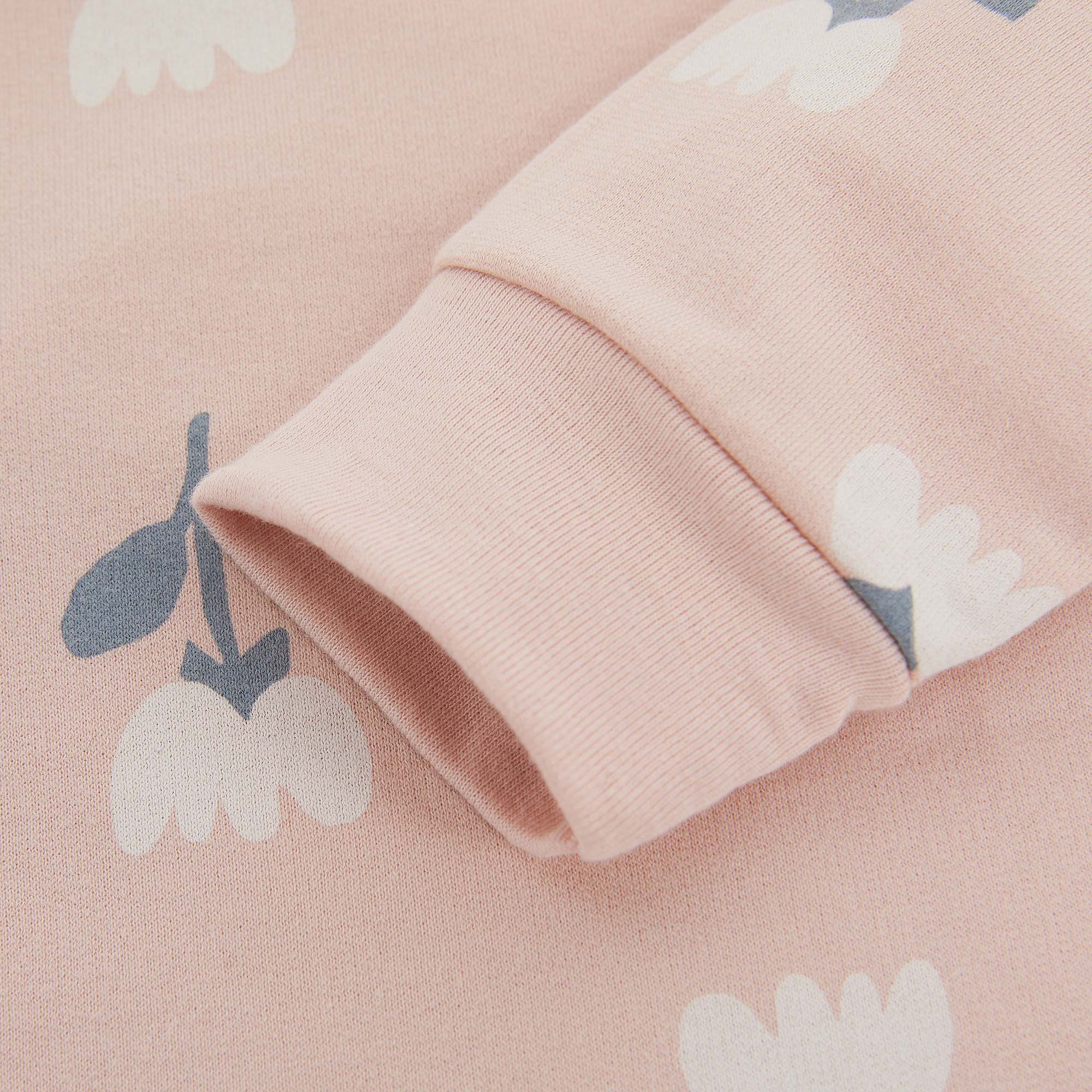 Girls Pink Printed Cotton Set