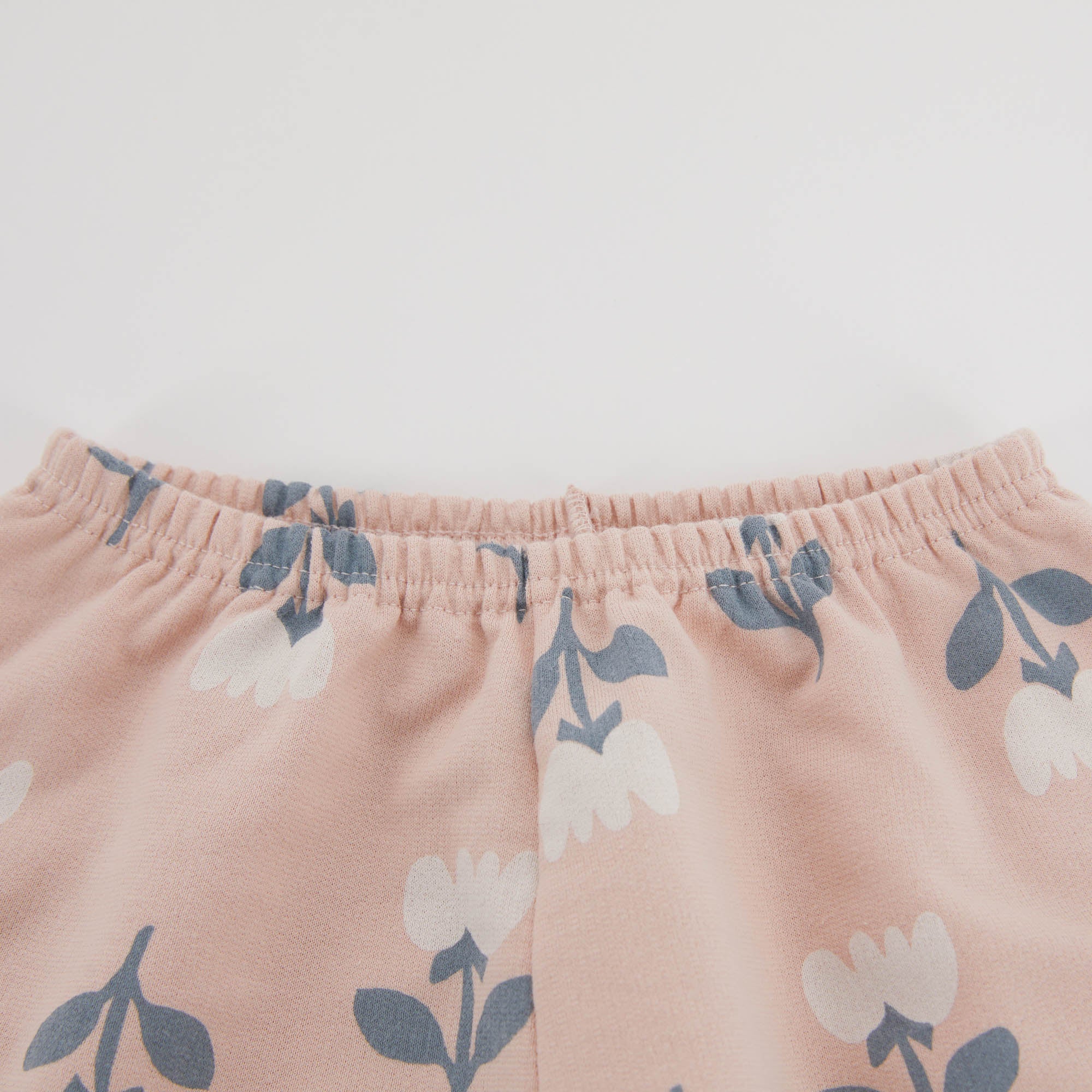 Girls Pink Printed Cotton Set