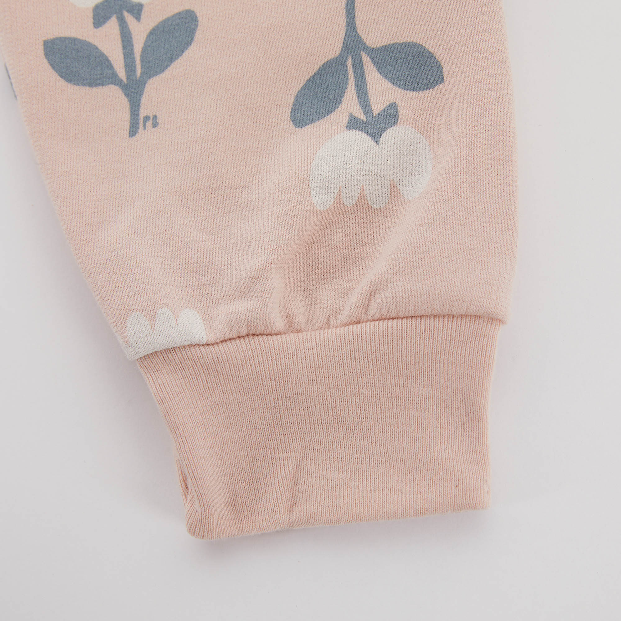 Girls Pink Printed Cotton Set