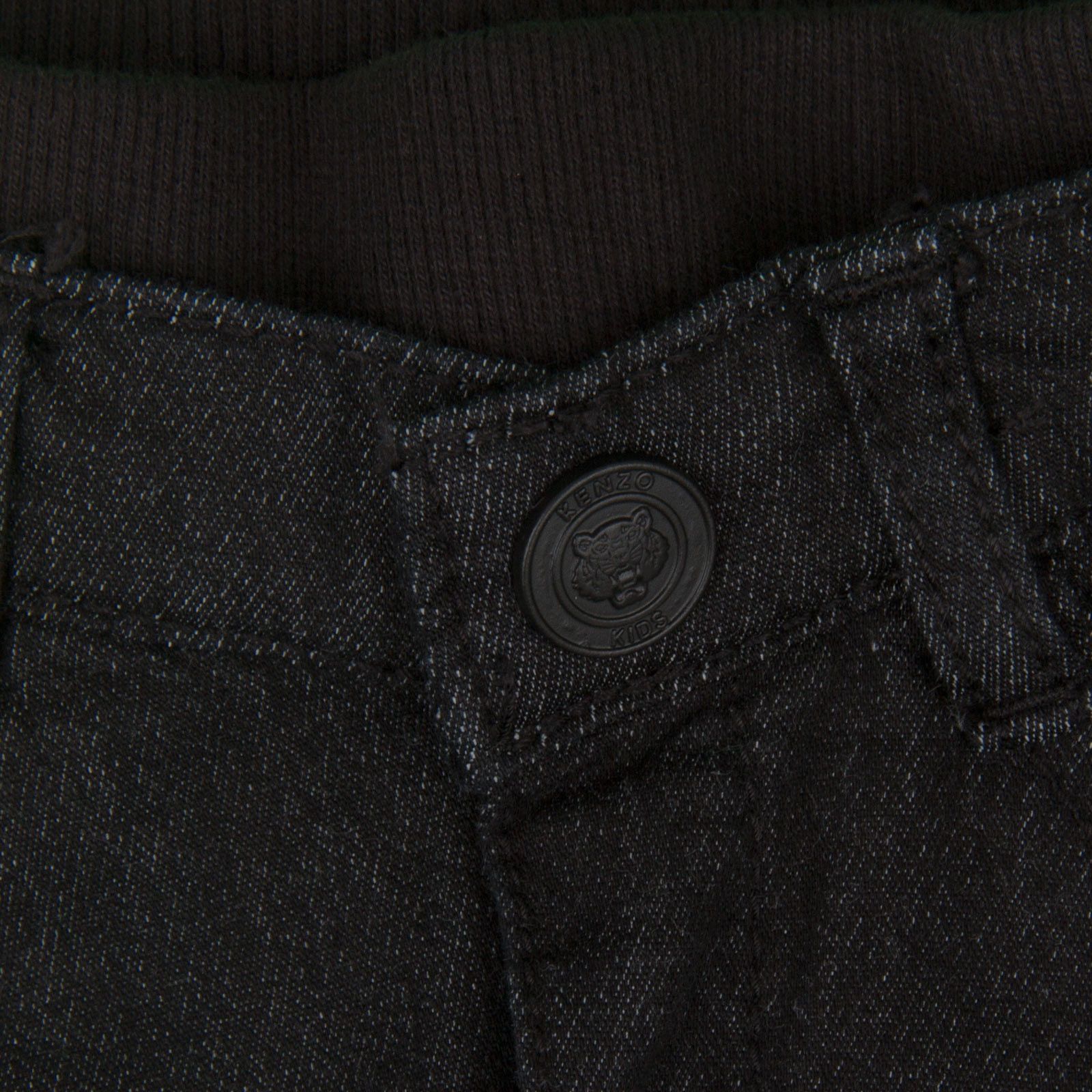 Baby Boys Black Denim Monster Embroidered Jeans - CÉMAROSE | Children's Fashion Store - 4