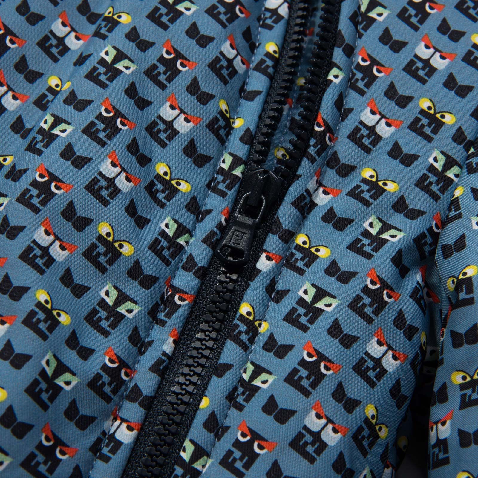 Baby Blue&Mulitcolors 'FF Monster' Printed Jacket - CÉMAROSE | Children's Fashion Store - 3