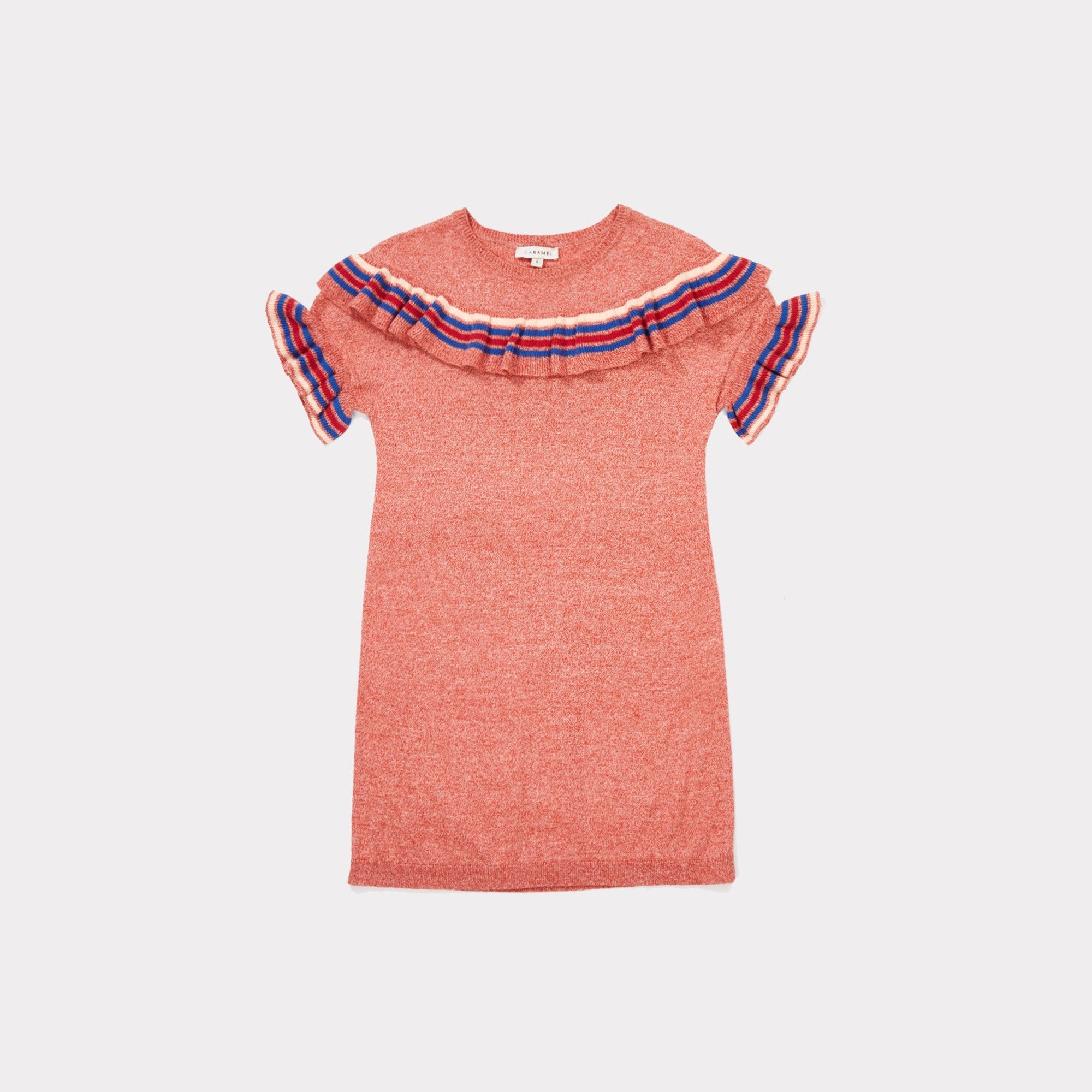 Girls Strawberry Cotton Knitwear Dress