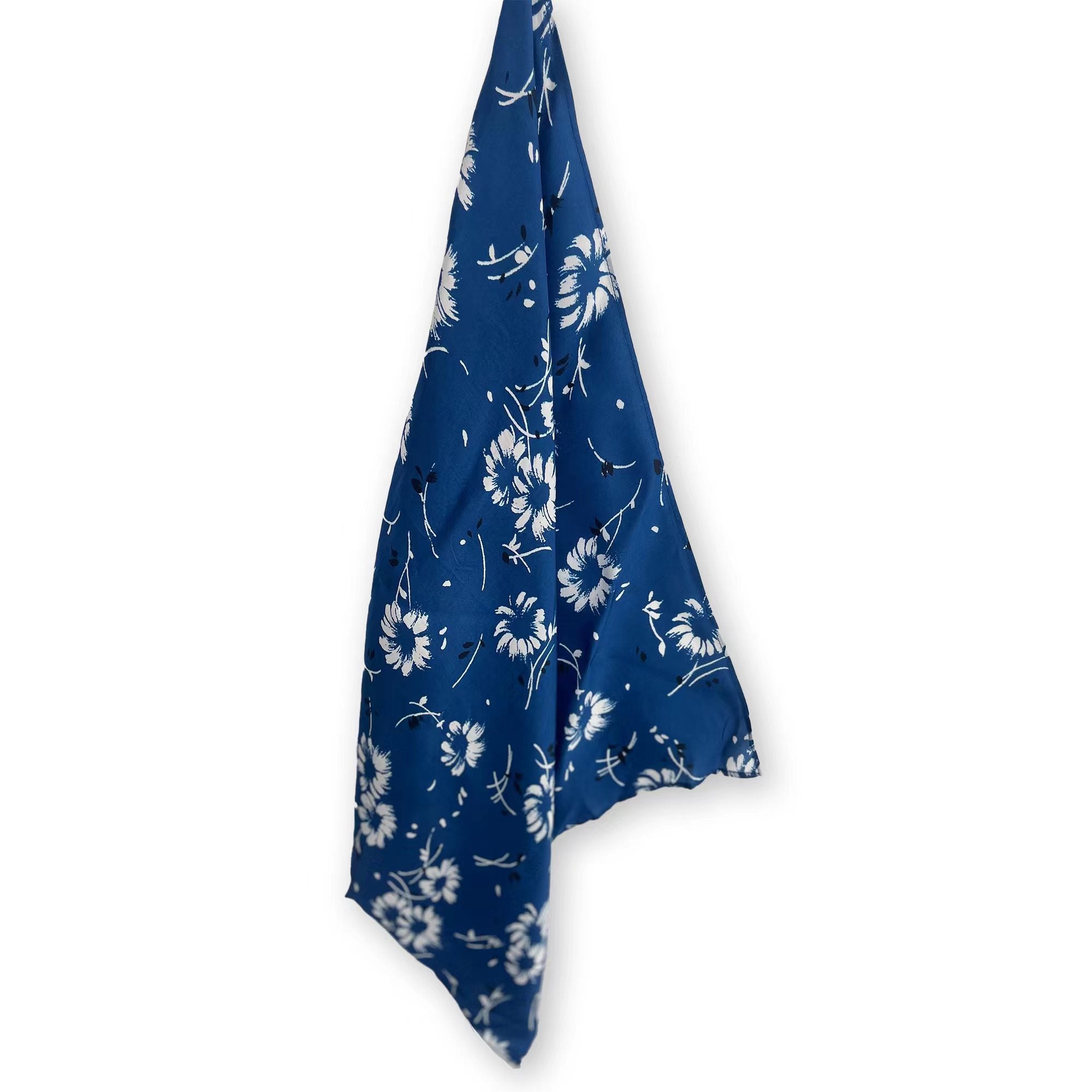 Girls Blue Printed Scarf