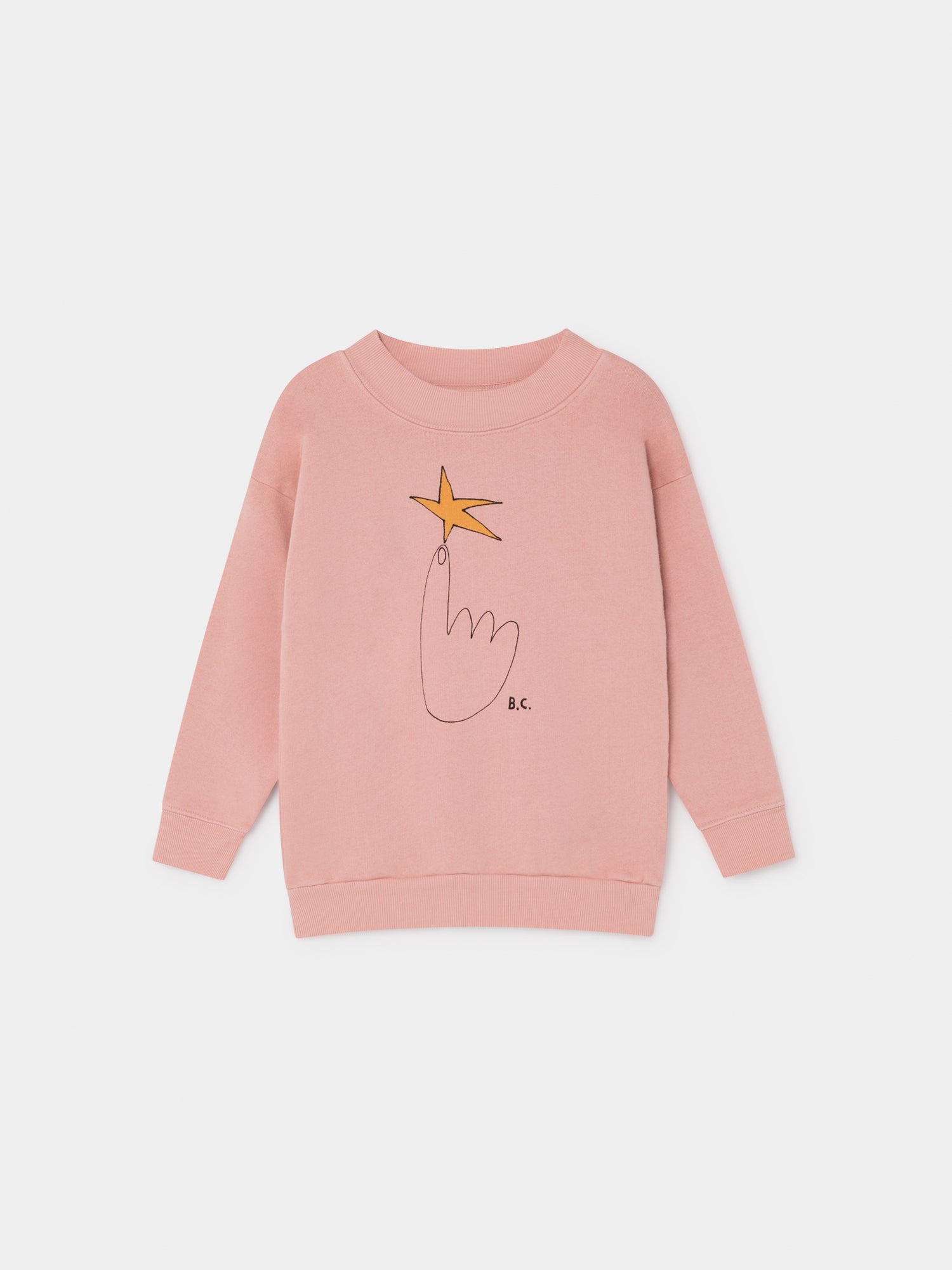 Girls Pink Northstar Cotton Sweatshirt