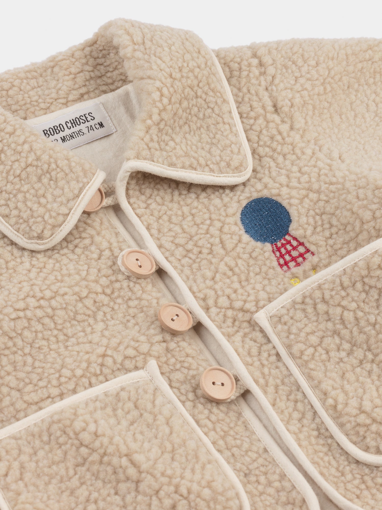 Baby Girls Beige Mercury Sheepskin Jacket