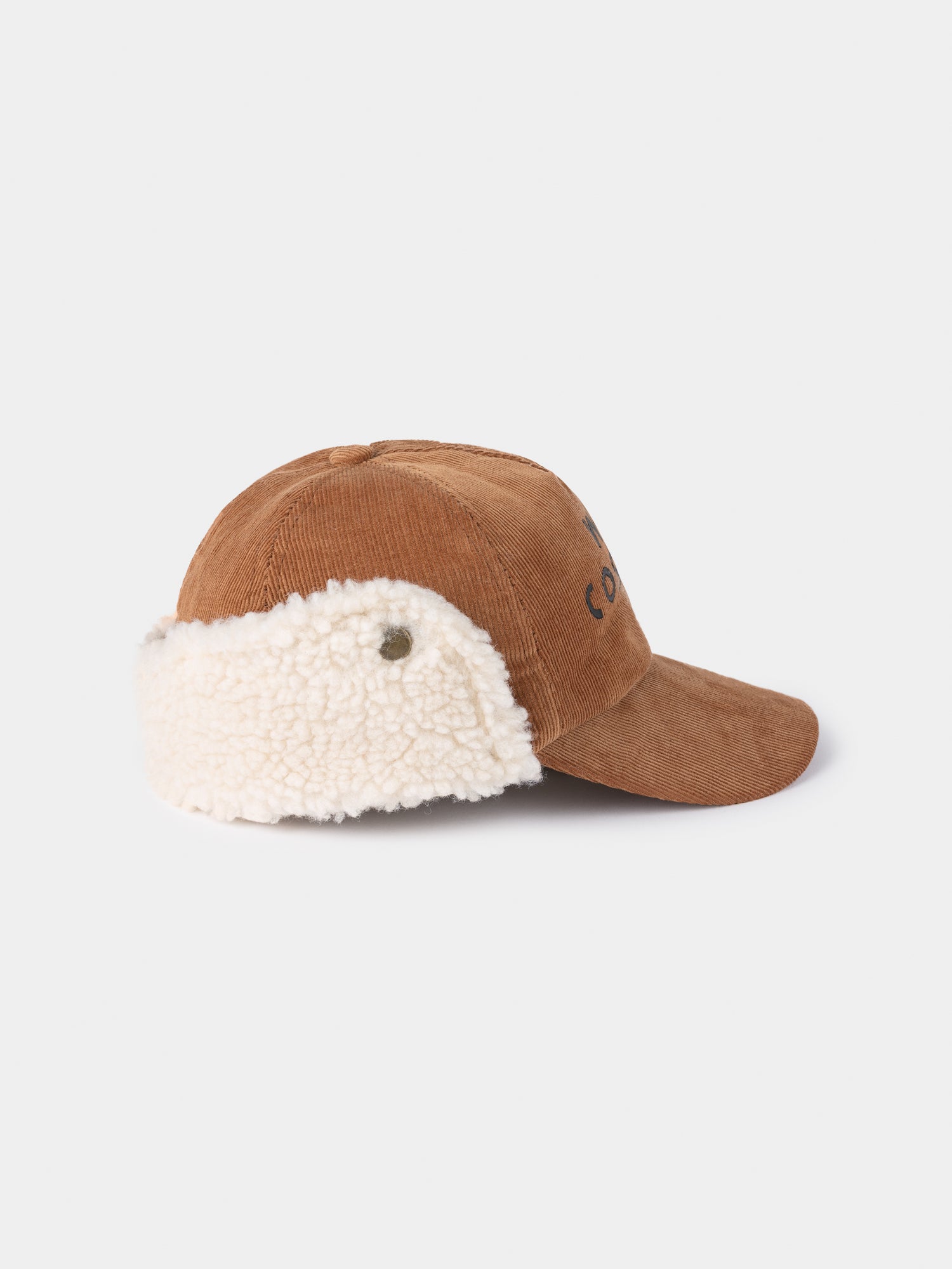 Girls Camel Logo Sheepskin Cap