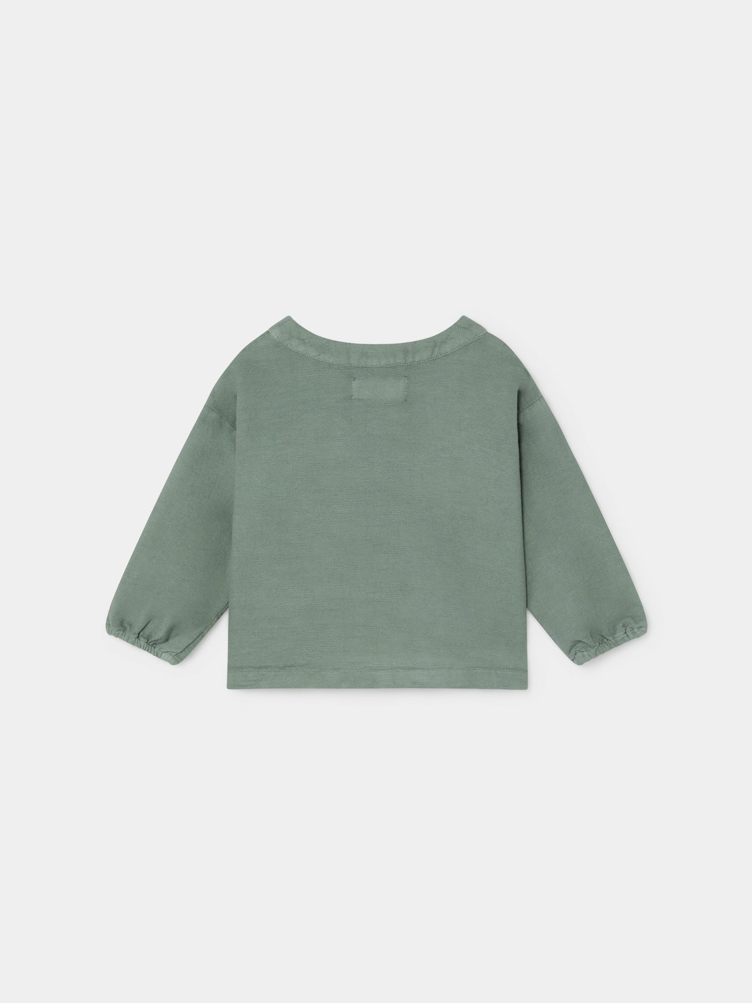 Baby Boys Green Cotton Blouse