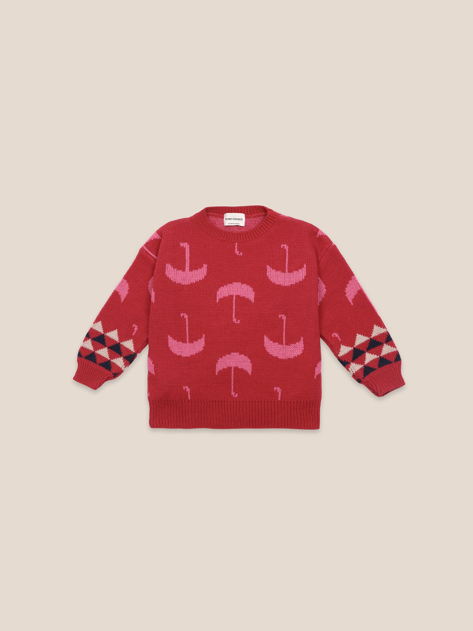 Boys & Girls Red Umbrella Jumper