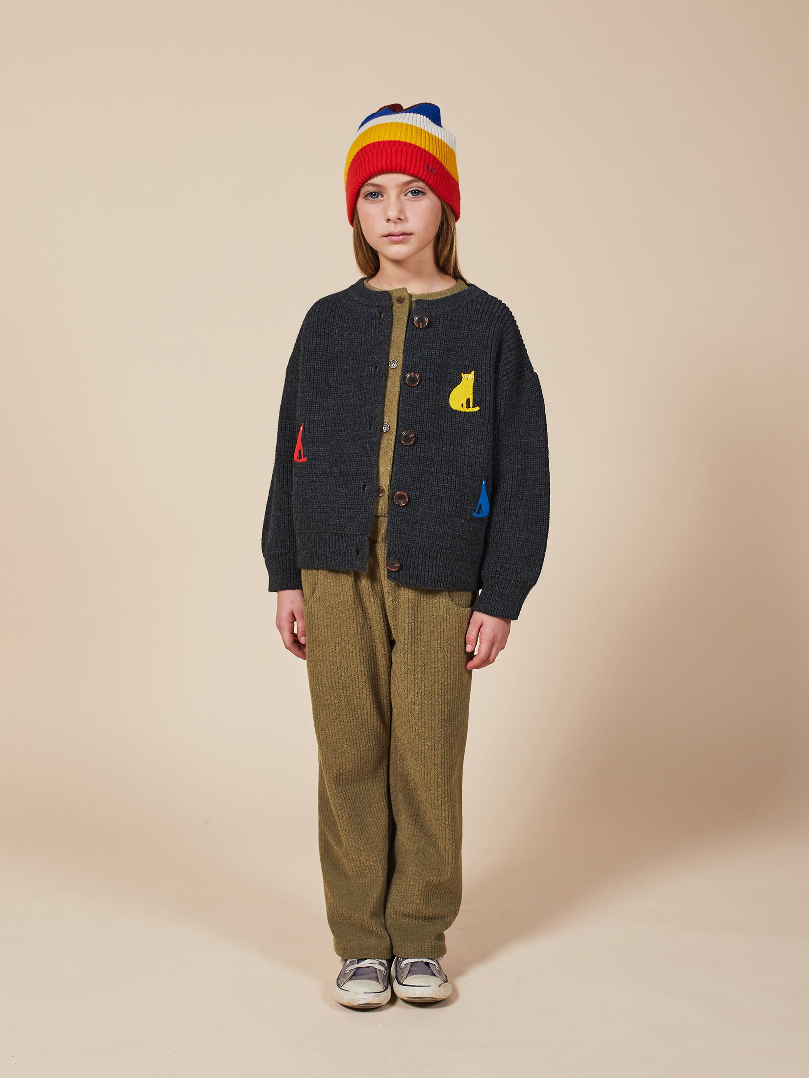 Boys & Girls Midnight Navy Cats Cardigans