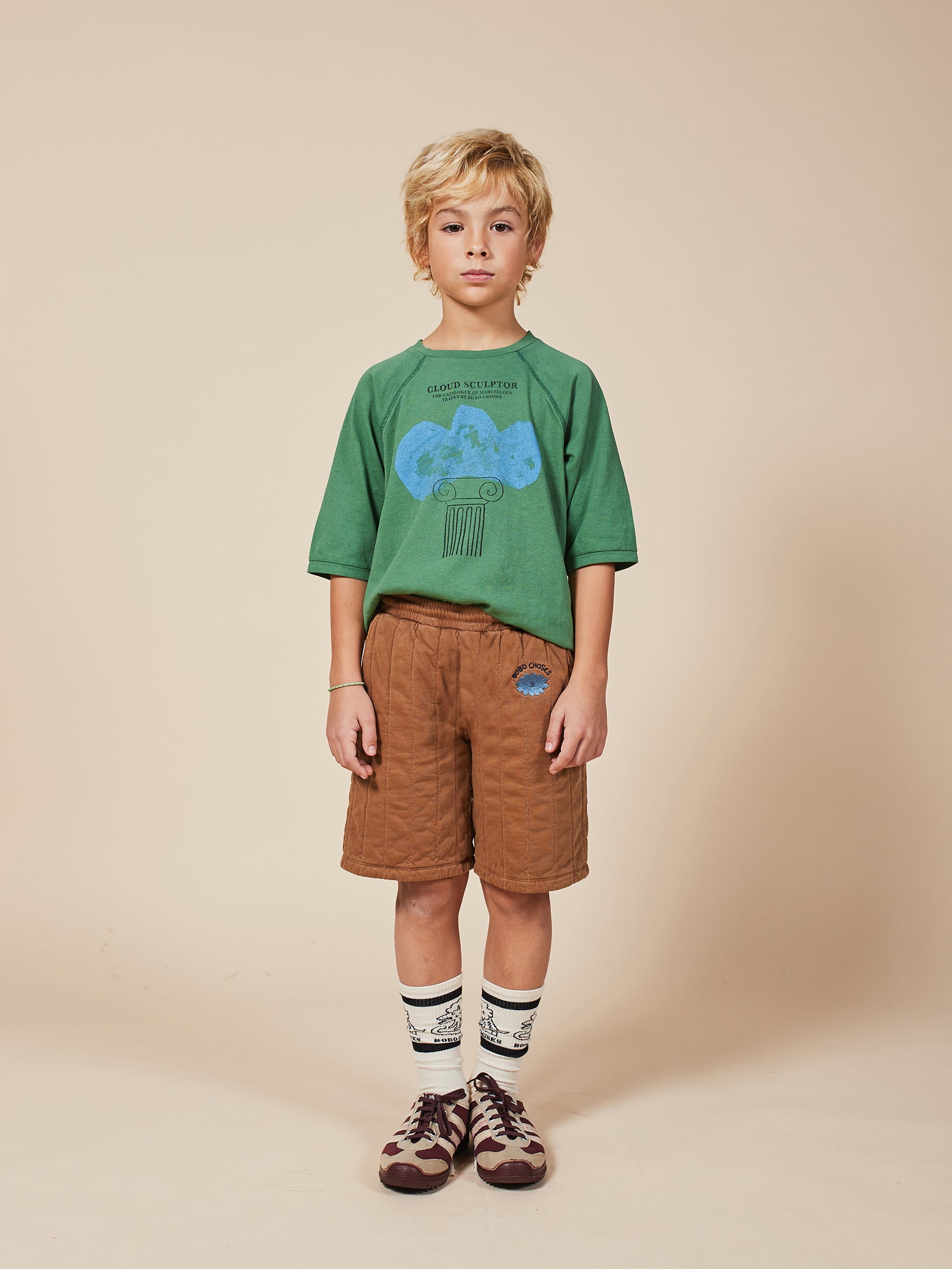 Boys Caramel Cafe Organic Cotton Shorts