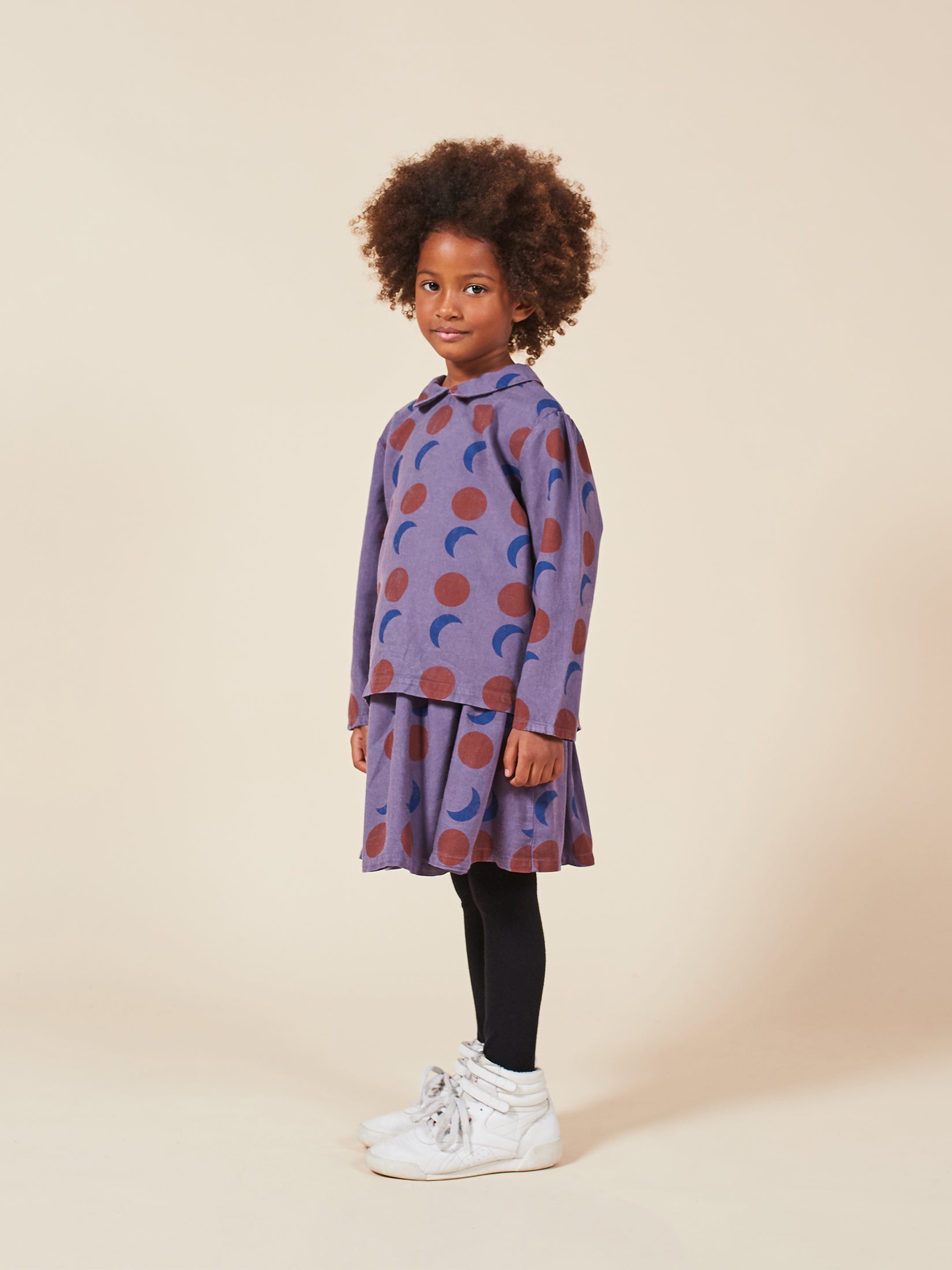 Girls Grape Compote Solar Eclipse Woven Skirt