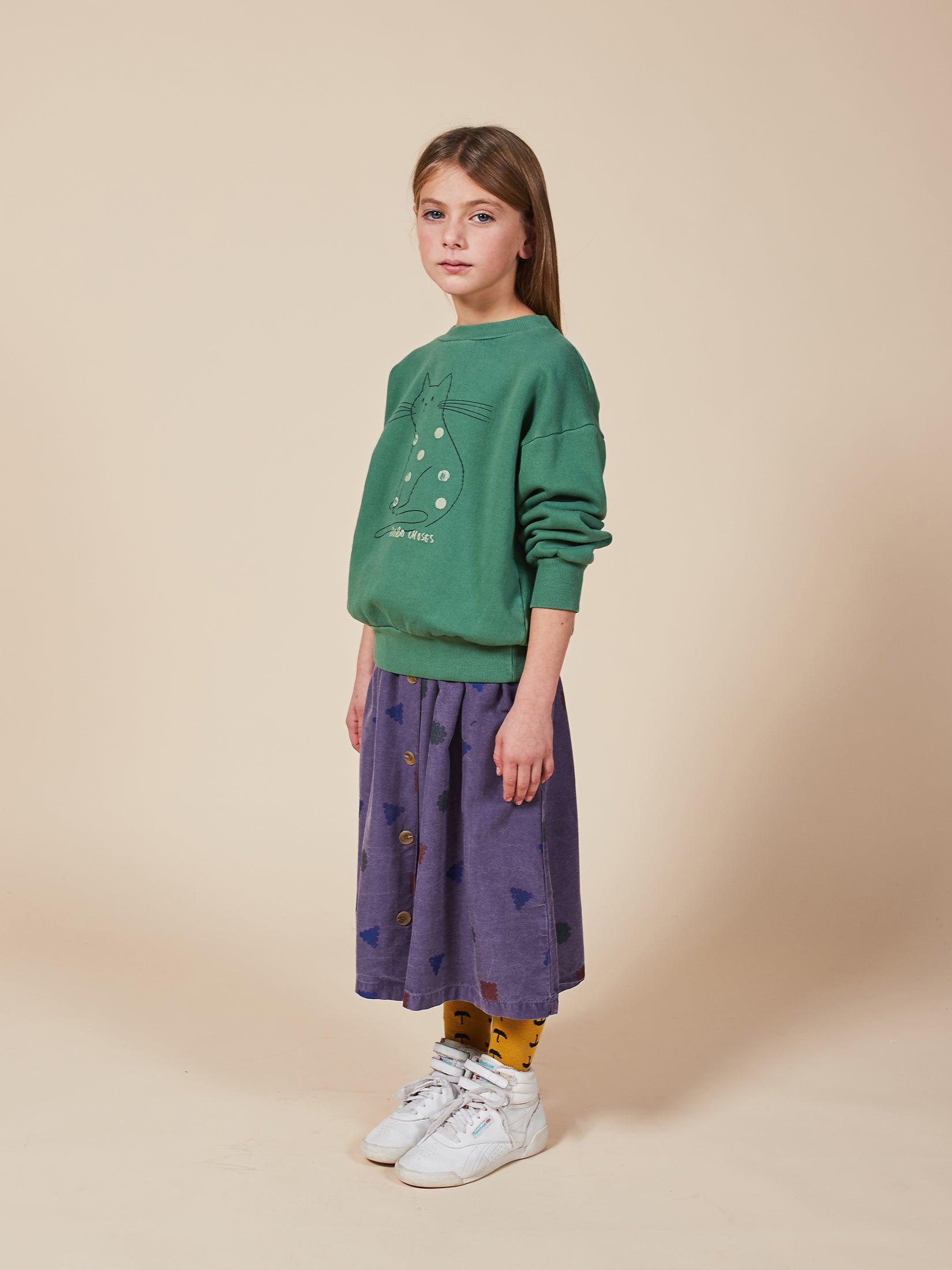 Girls Sunflower Umbrella Tights