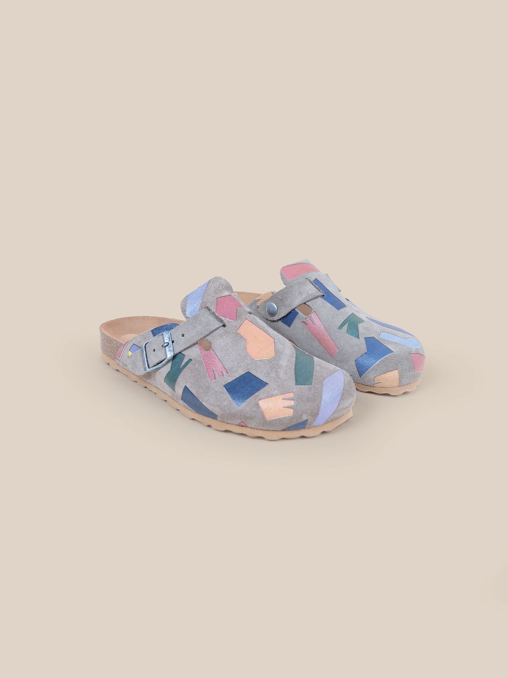 Bobo Choses Midnight Navy Shadows Leather Clogs