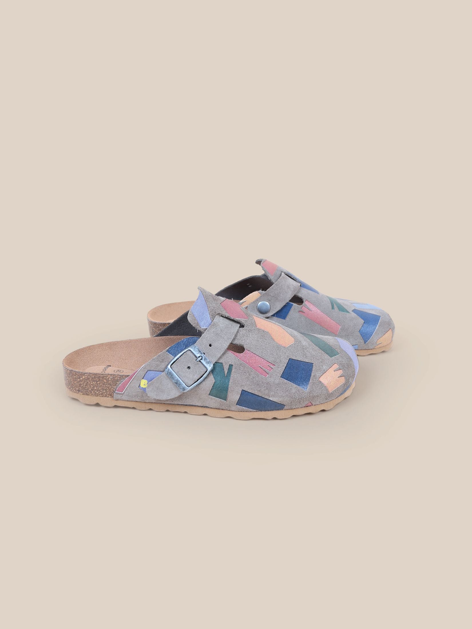 Bobo Choses Midnight Navy Shadows Leather Clogs