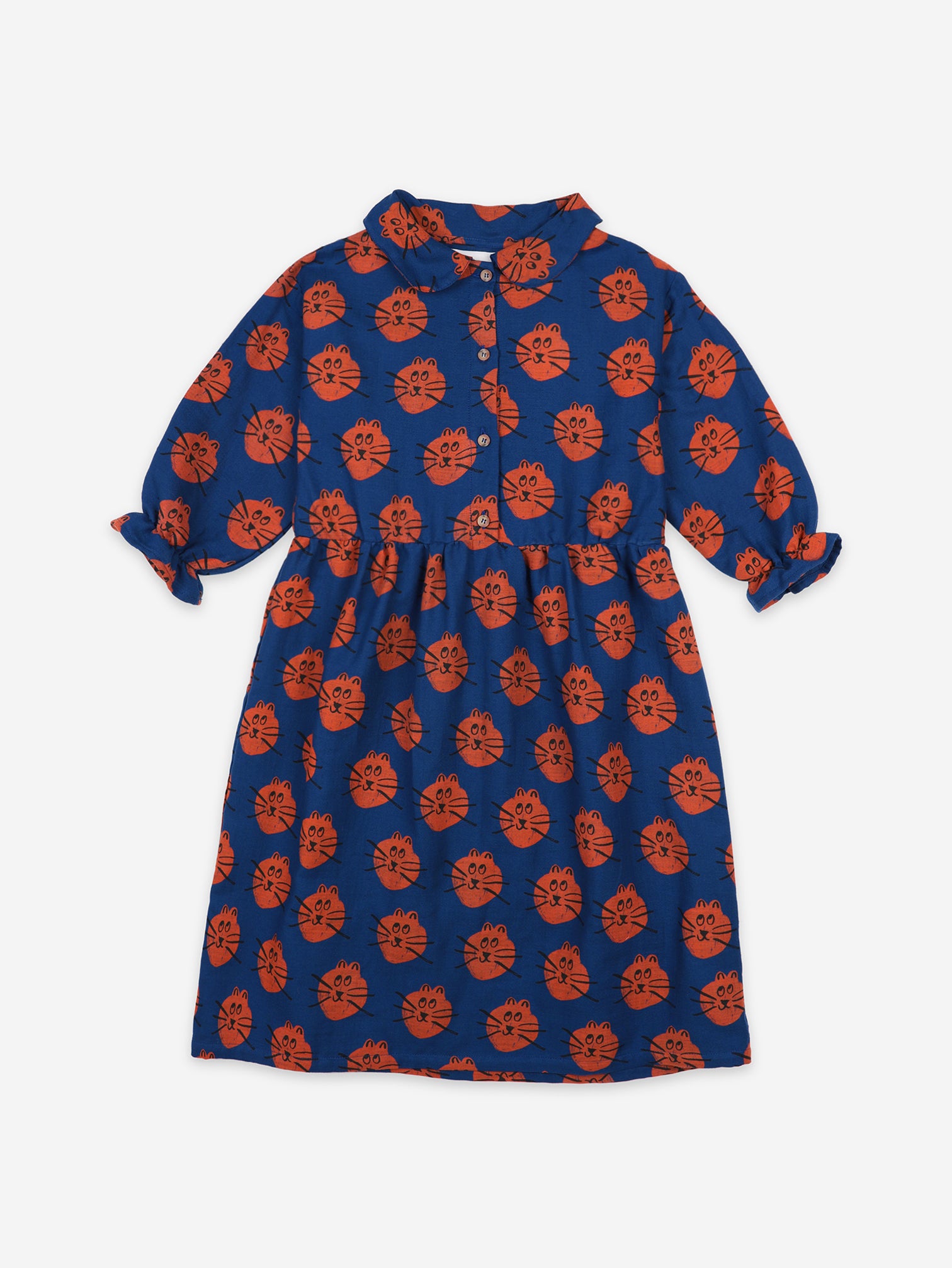 Girls Twilight Blue Cat All Over Dress