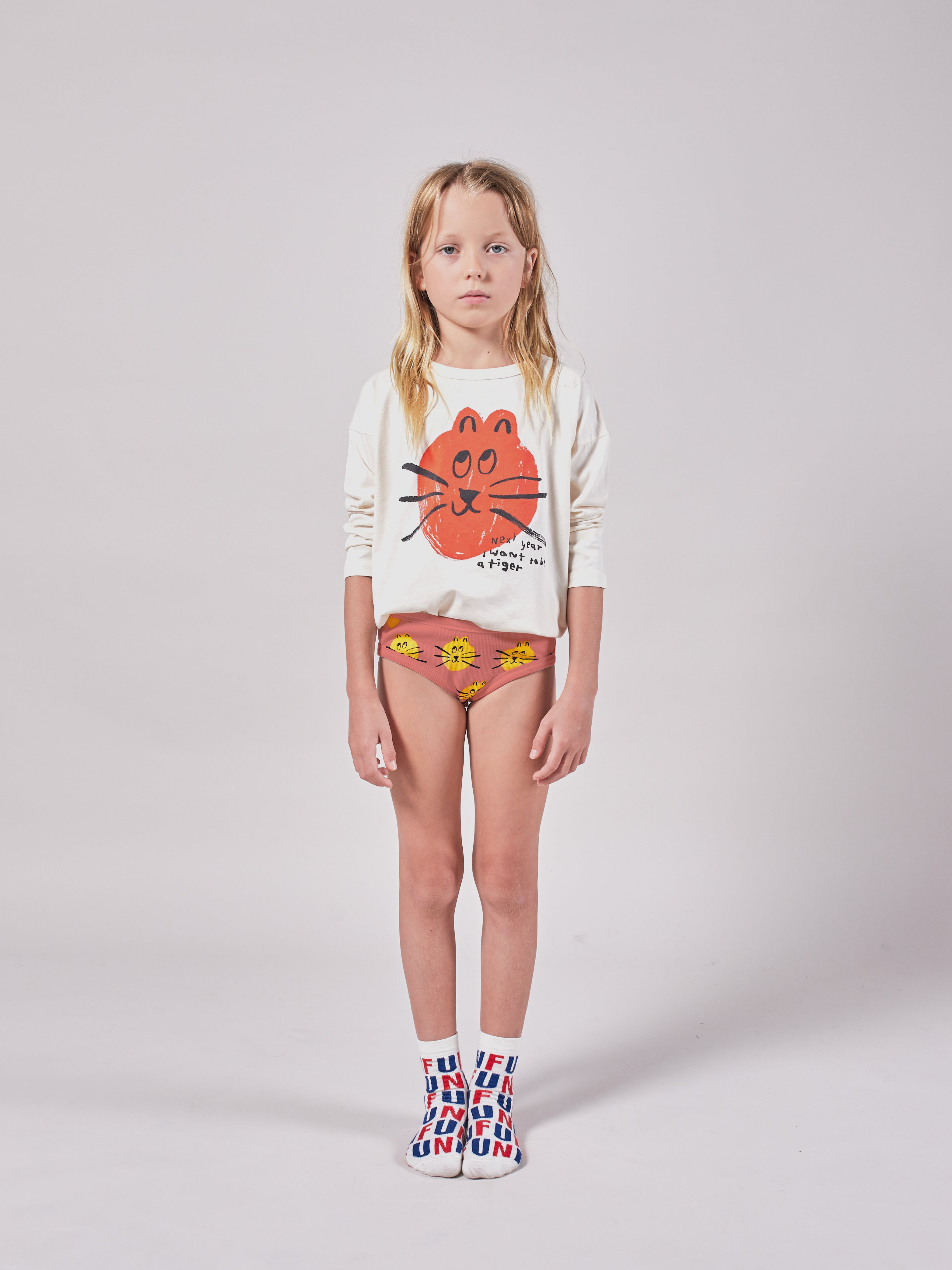 Girls Orange Underwear Set