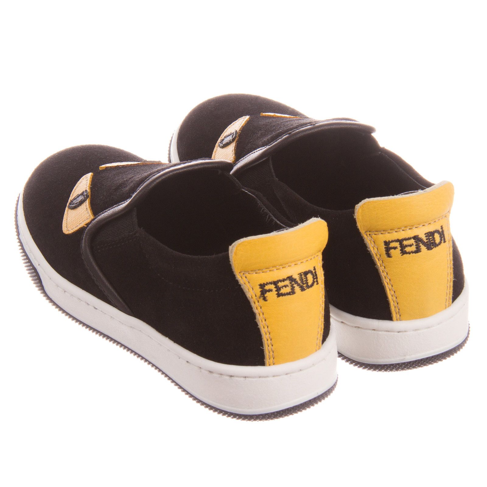 Boys&Girls Black Suede Monster Trainers - CÉMAROSE | Children's Fashion Store - 3
