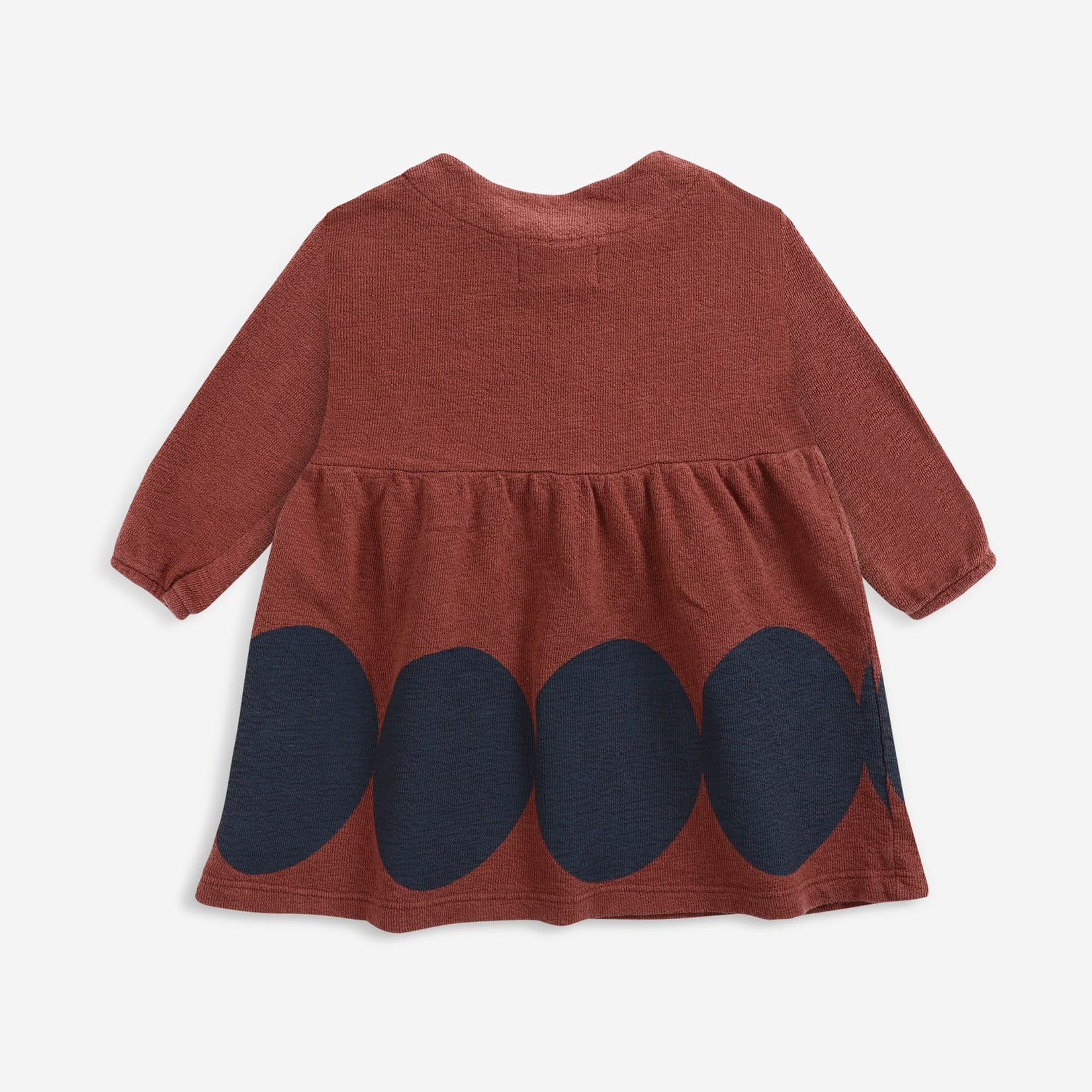 Baby Girls Dark Red Cotton Dress