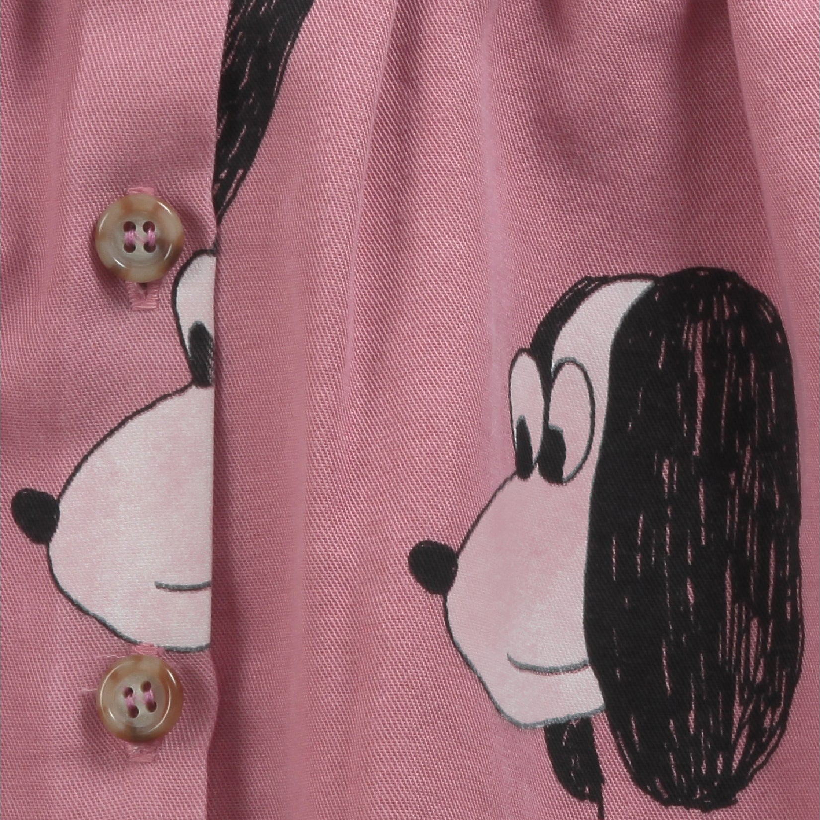 Baby Girls Pink Printed Cotton Dress