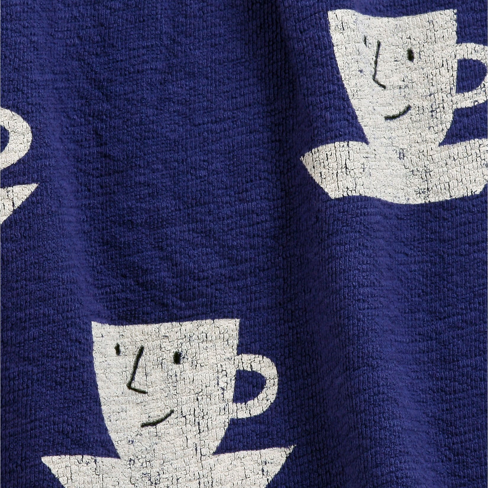 Girls Blue Printed Cotton Skirt