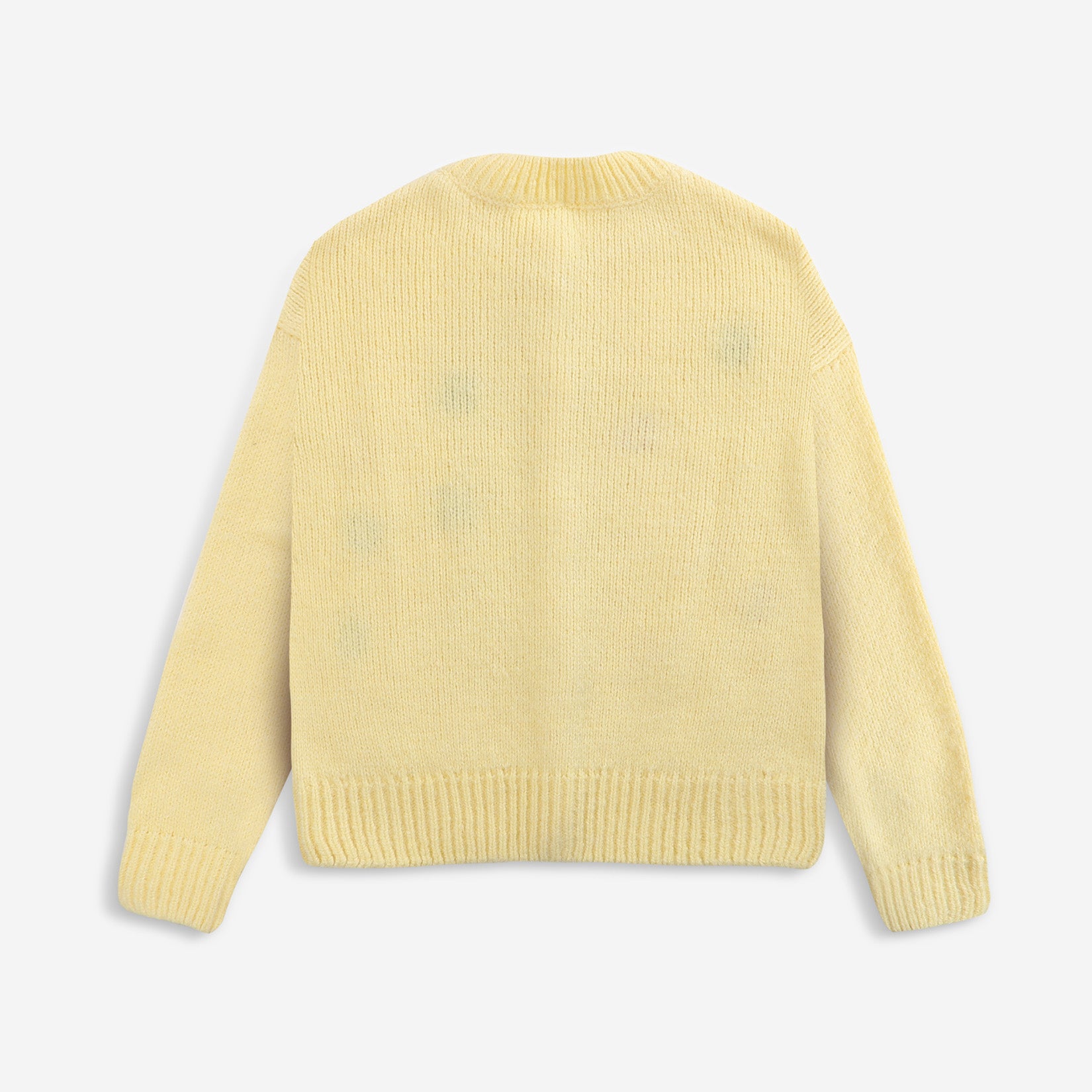 Girls Yellow Embroidered Cardigan