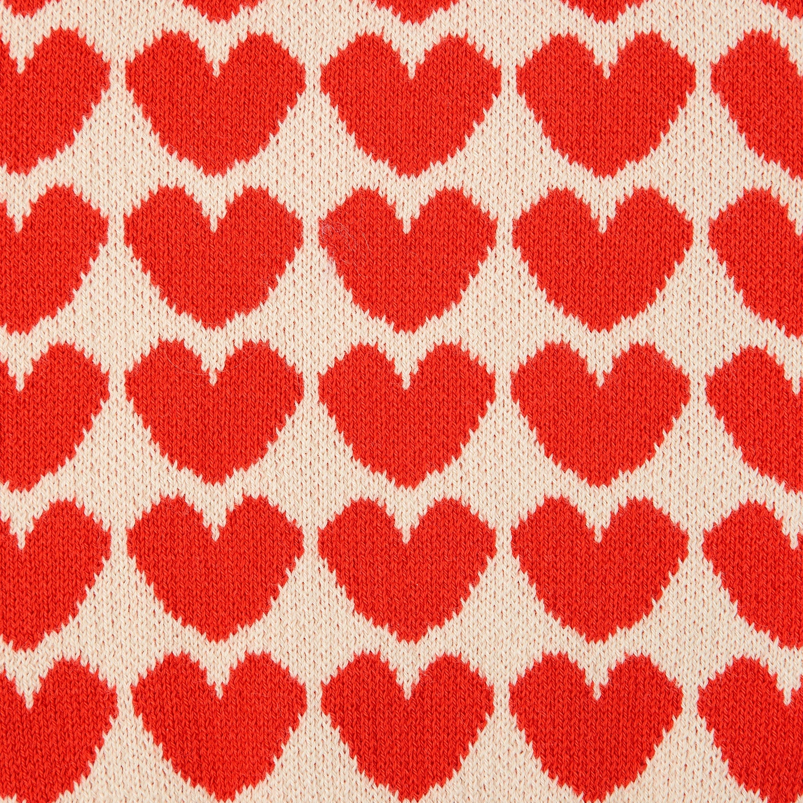 Baby Girls Beige Heart Sweater
