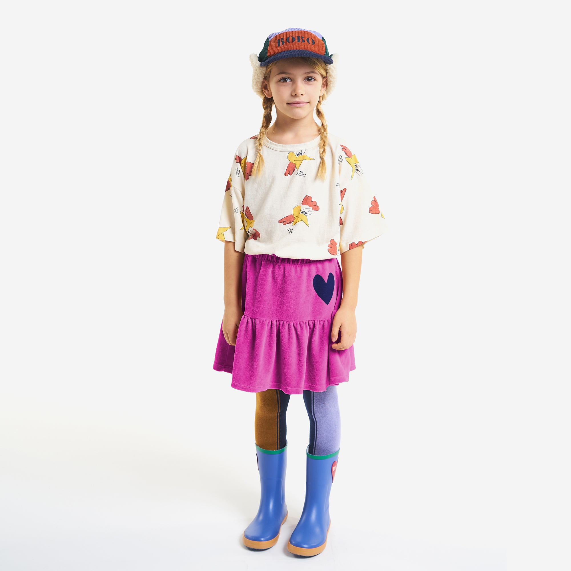 Boys & Girls Beige Printed Cotton T-Shirt