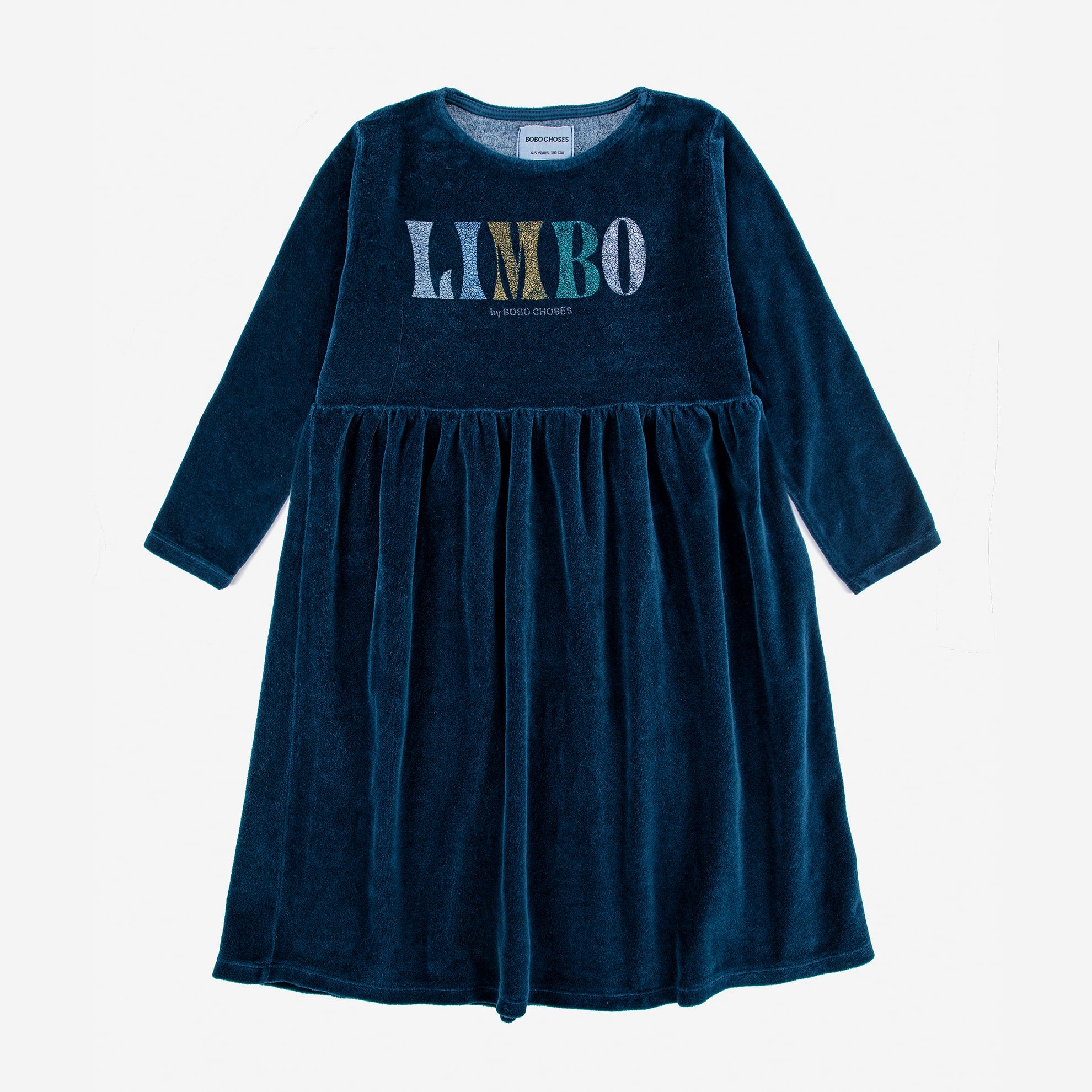 Girls Blue Velvet Dress