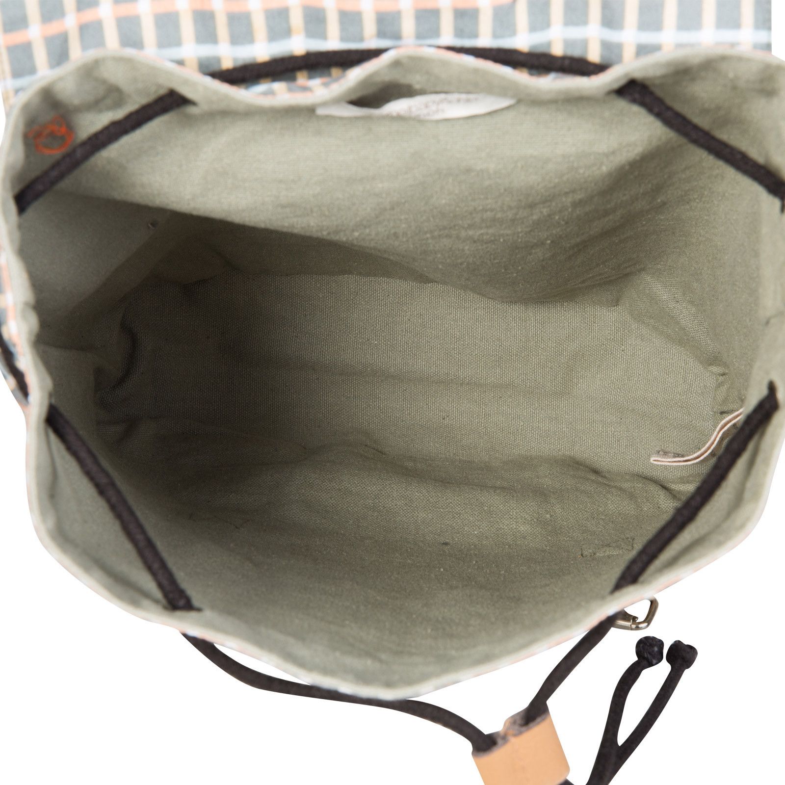 Boys&Girls Dusty Olive Check Backpack - CÉMAROSE | Children's Fashion Store - 4