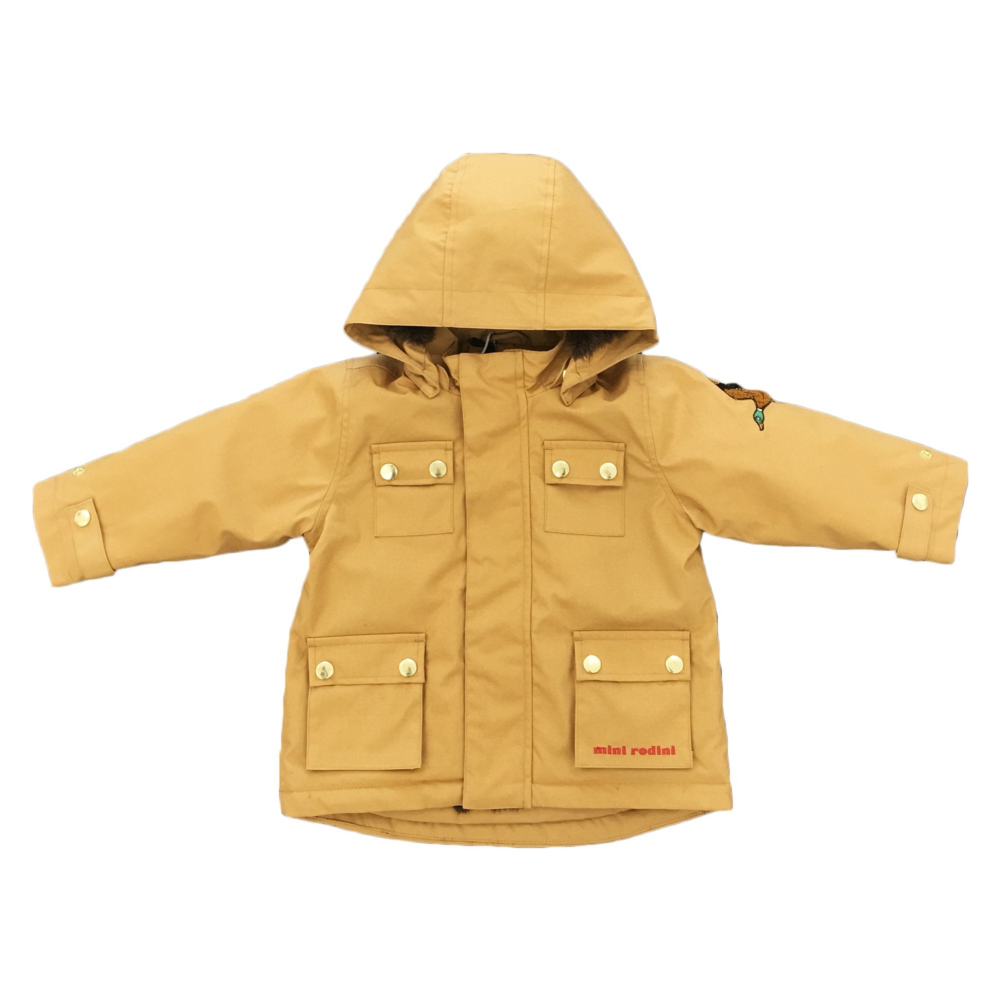 Girls Brown Organic Cotton Duck Parka