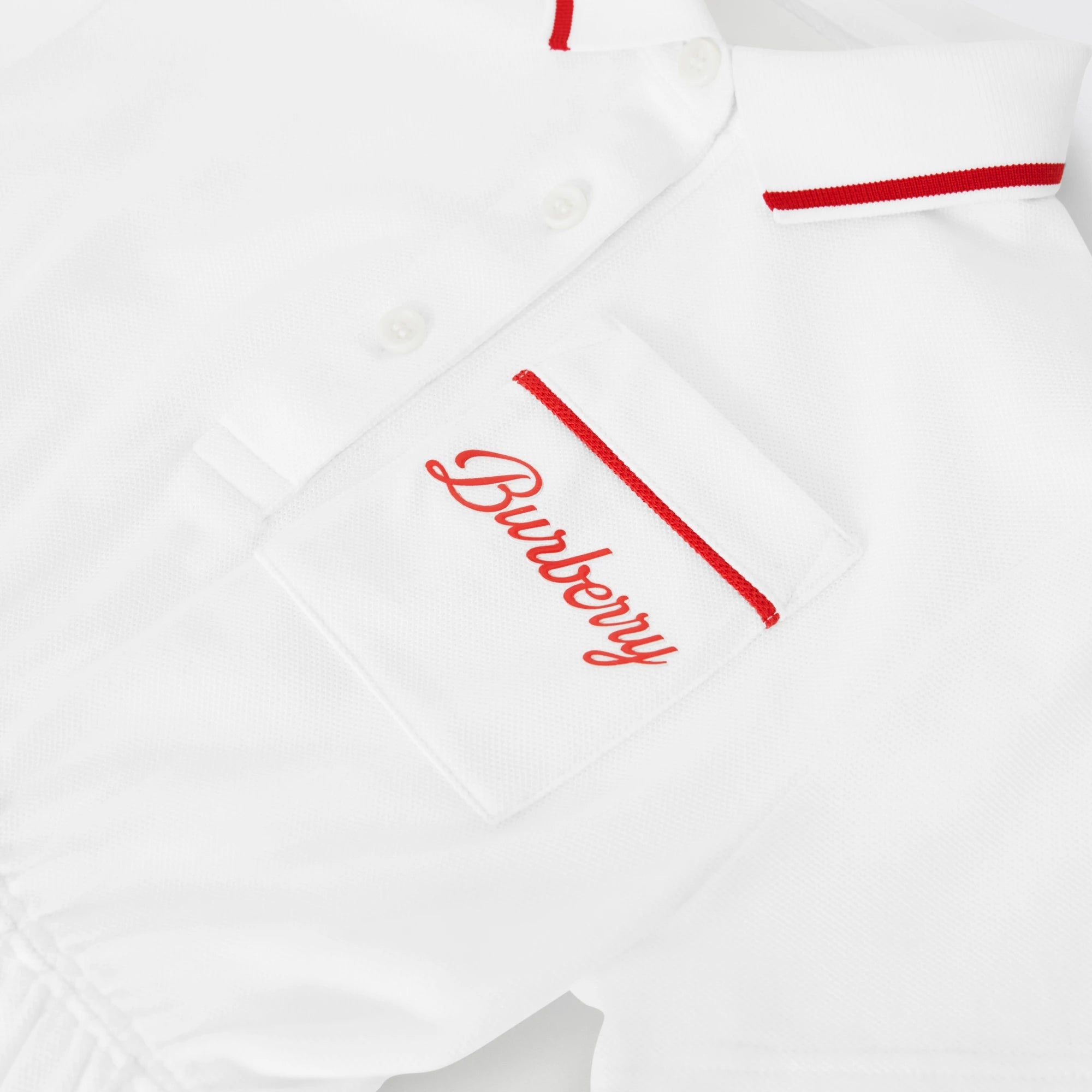 Girls White Logo Cotton Dress