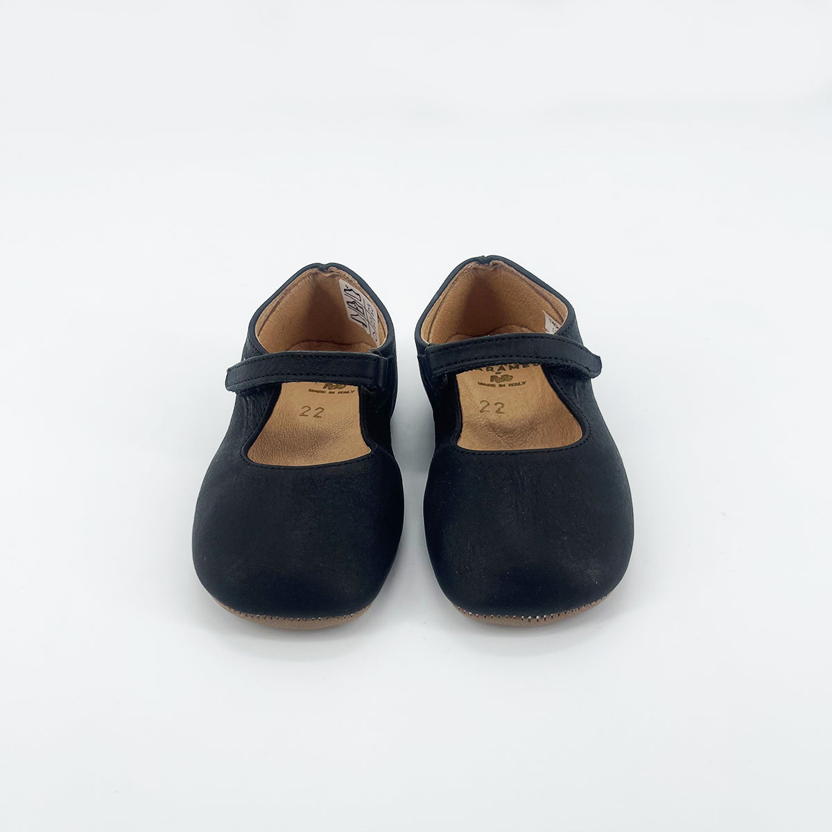 Baby Girls Black Leather Shoes