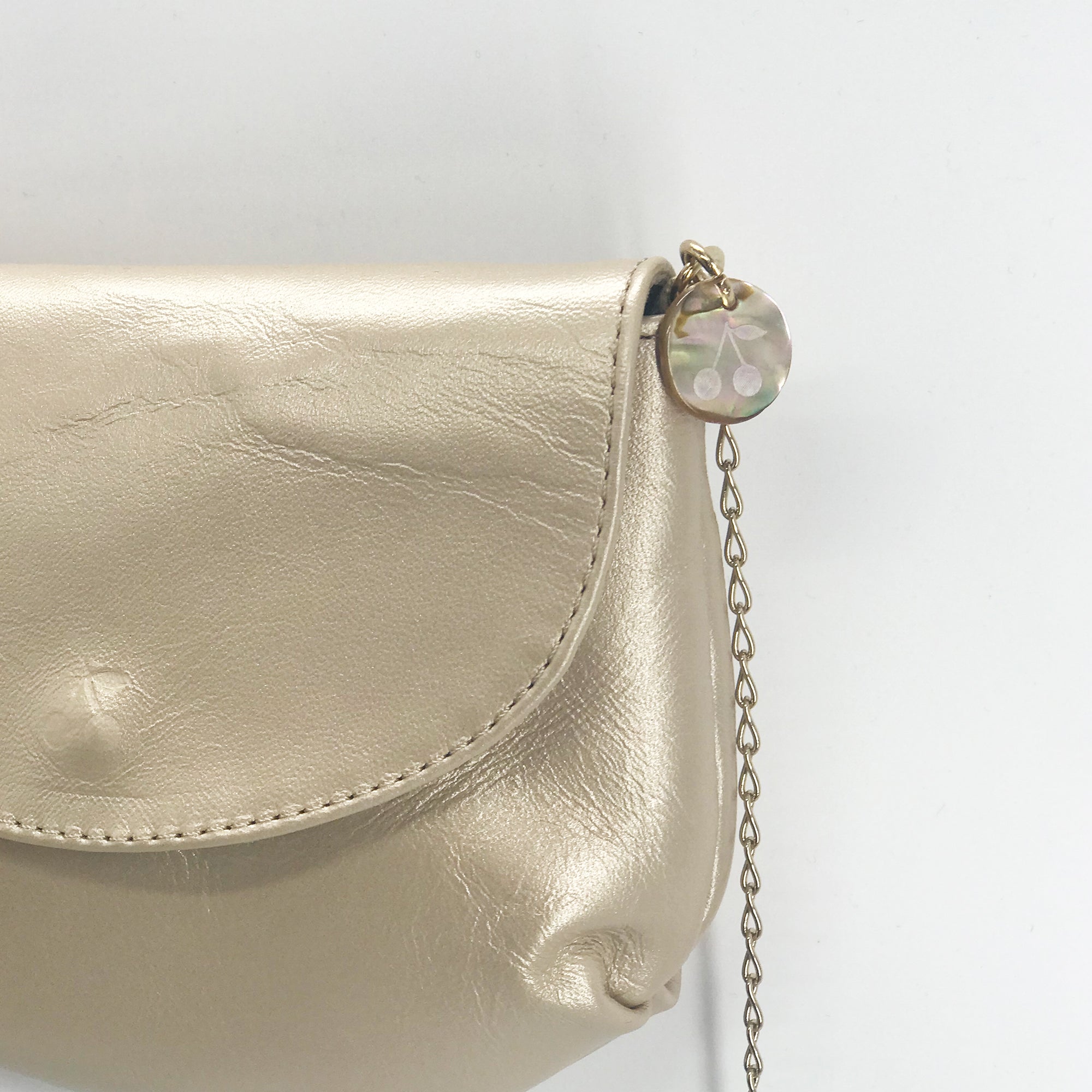 Girls Gold Logo Shoulder Bag