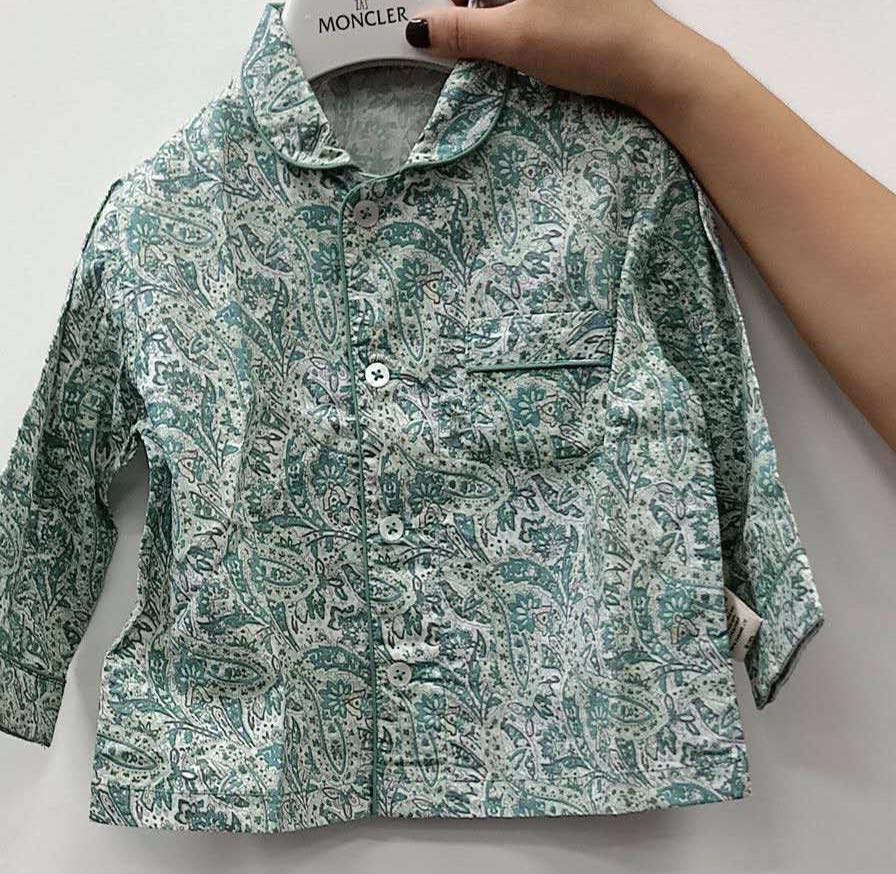 Baby Green Paisley Print Cotton Sets