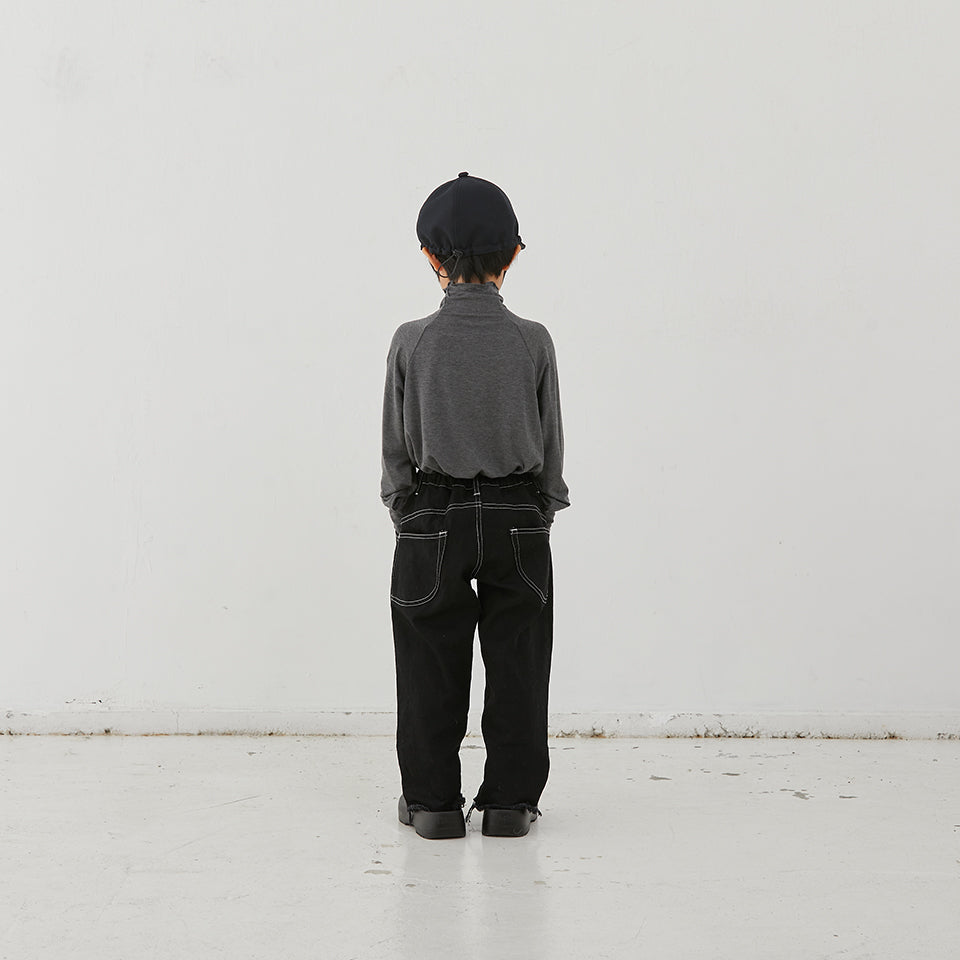 Boys & Girls Black Denim Trousers