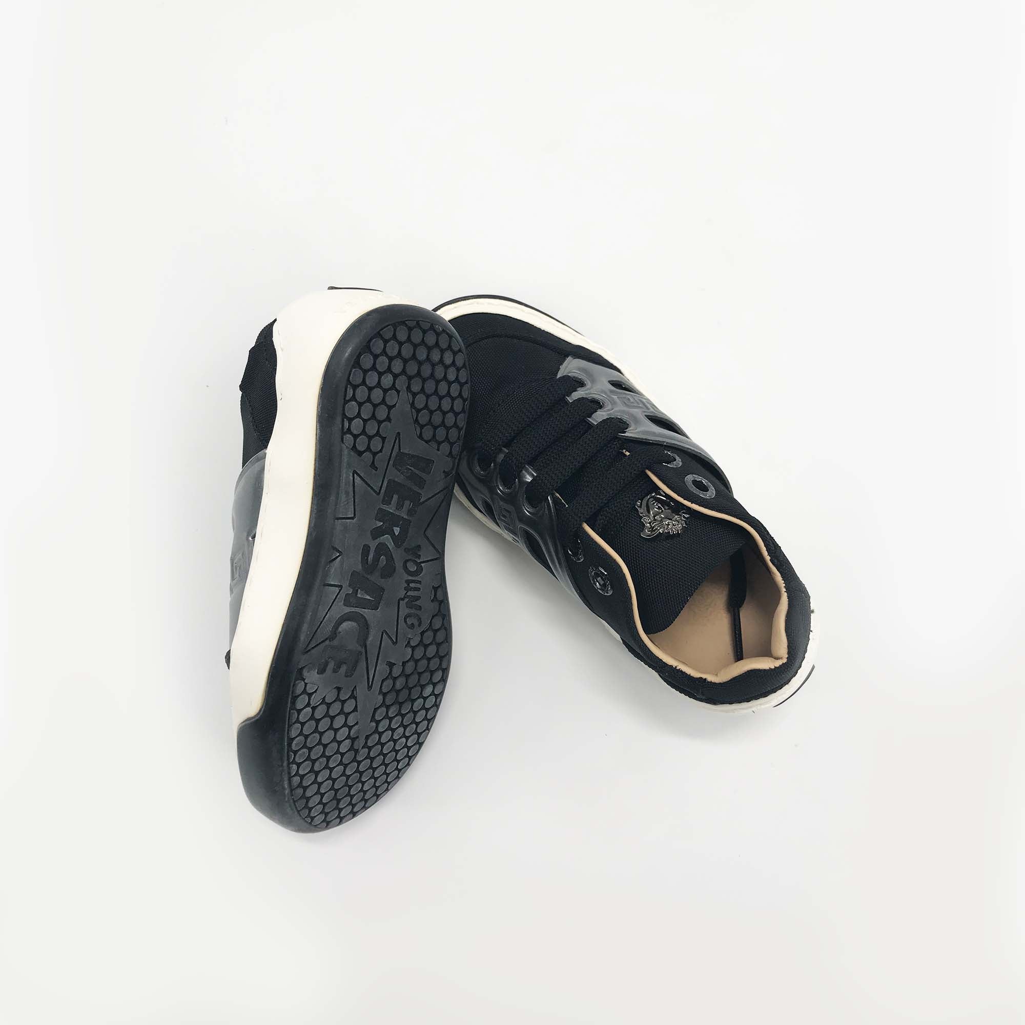 Boys & Girls Black Low Trainers
